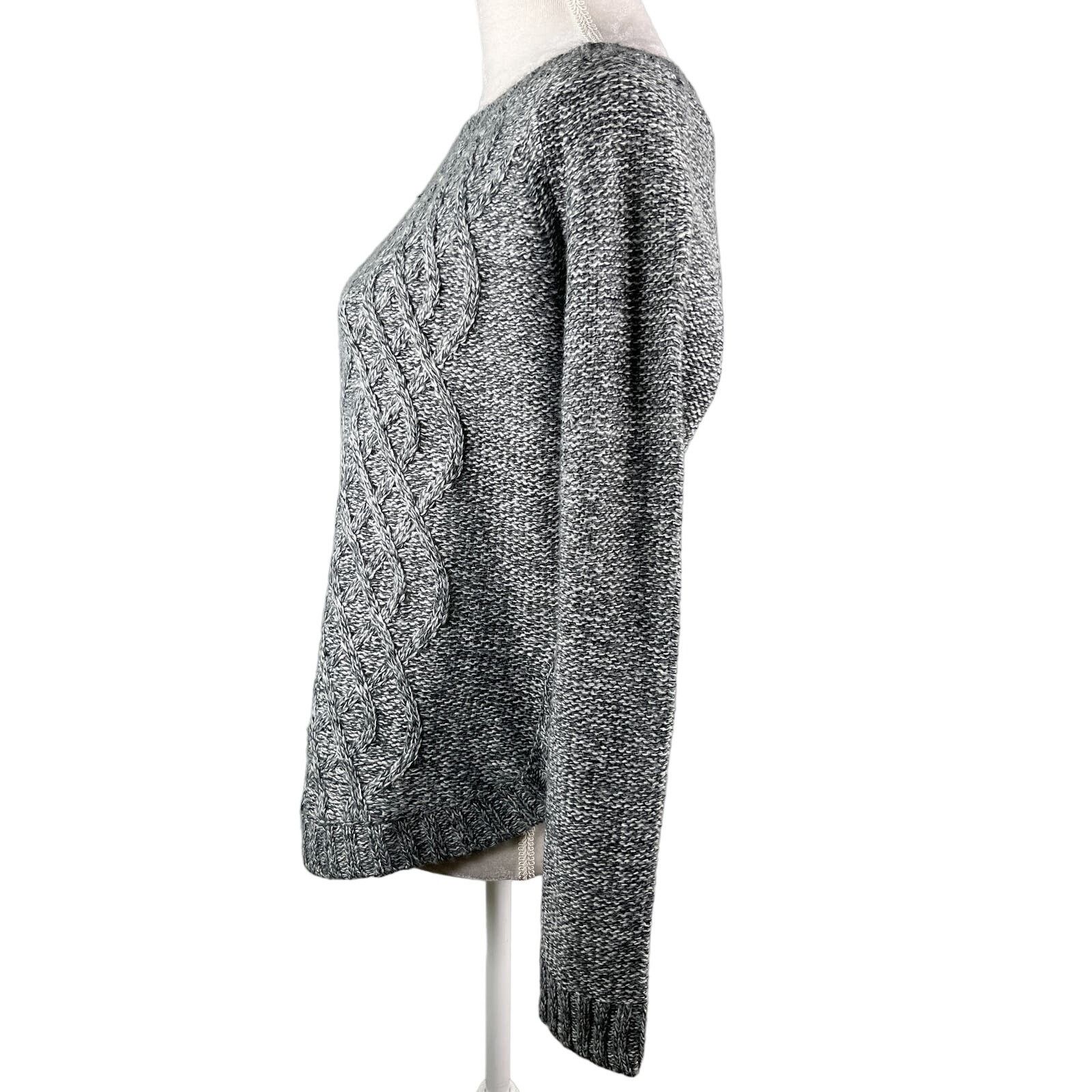 Other 89th & Madison Sweater Charcoal Marled Gray White Medium New Size M / US 6-8 / IT 42-44 - 10 Thumbnail