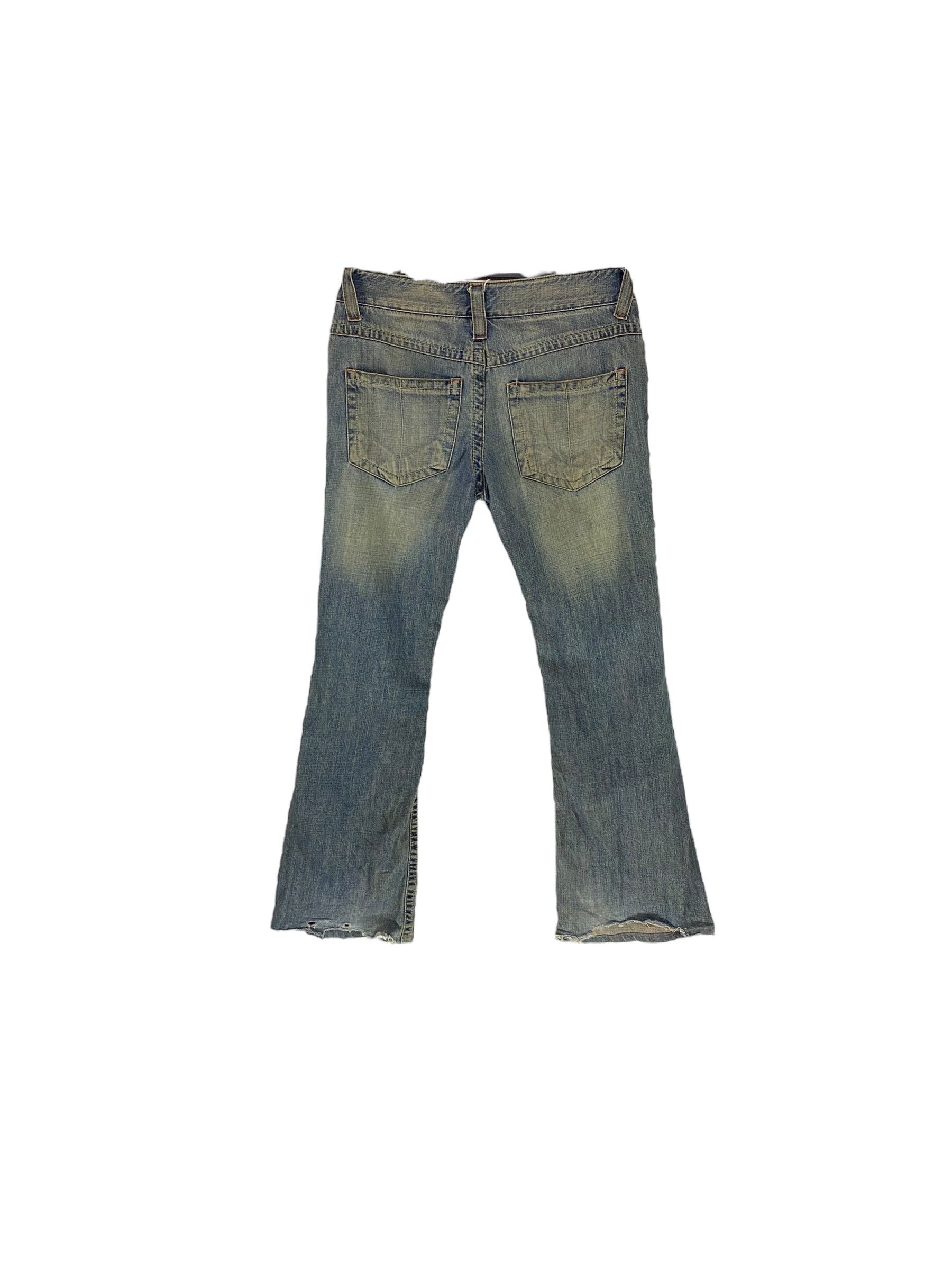 Japanese Brand × Vanquish Vanquish distressed low rise flare jeans Size US 34 / EU 50 - 2 Thumbnail