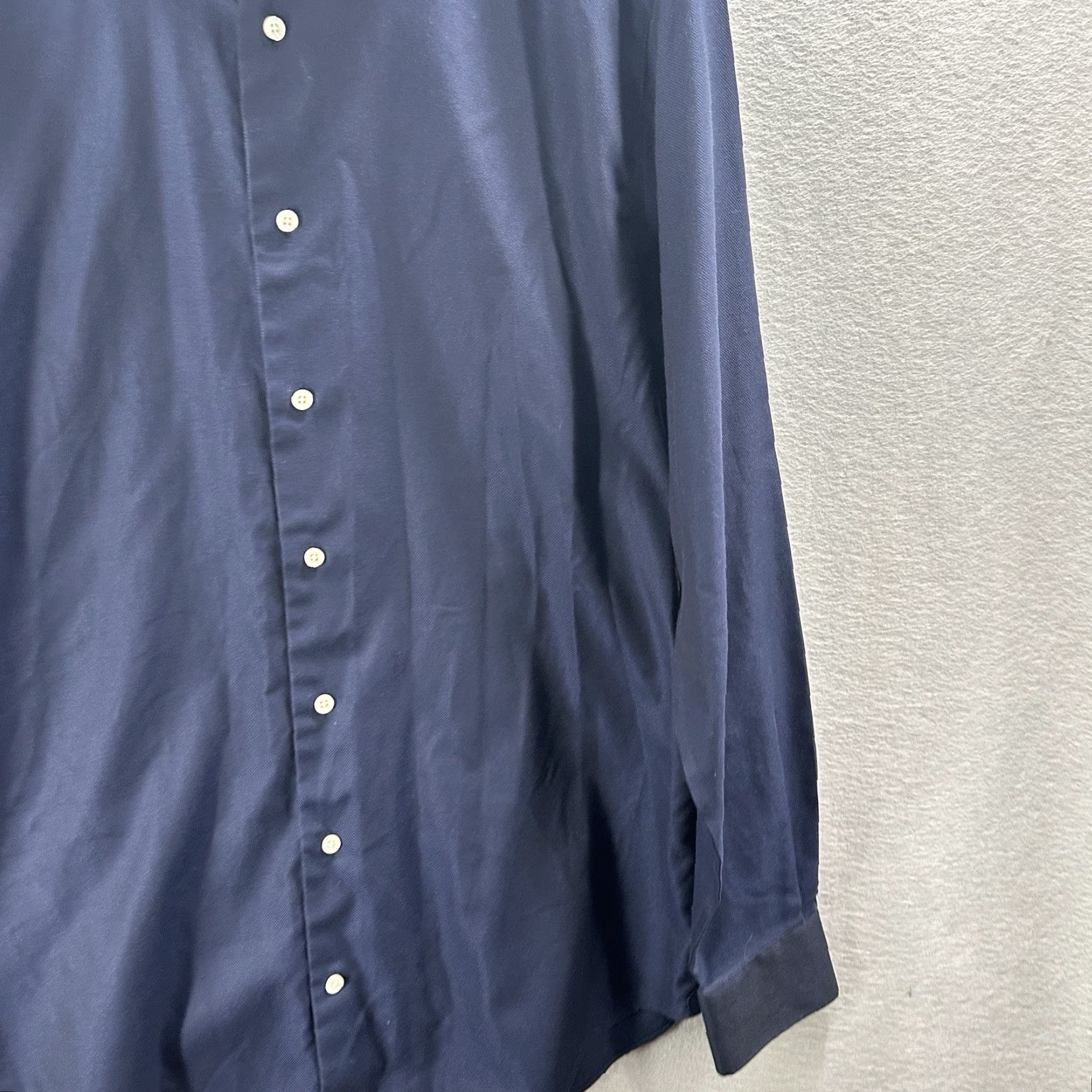 Suitsupply Suitsupply Slim Fit Dress Shirt Mens 15.5 40 Blue Solid Button Up Business Casual Size 40R - 7 Thumbnail