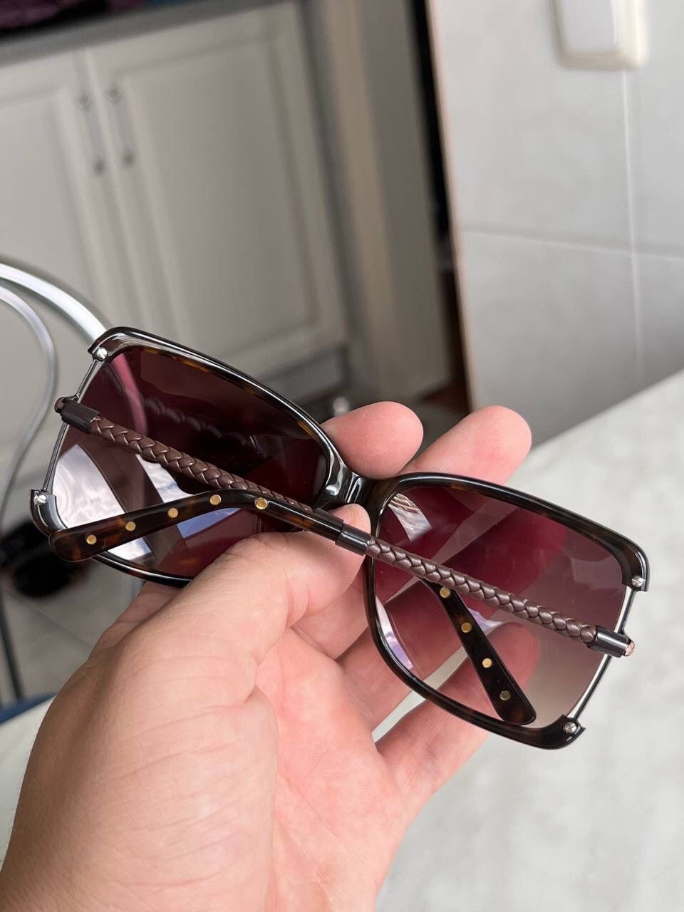 Bottega Veneta Bottega Veneta Sunglasses BV 132S Women’s Vintage Brown 00s Size ONE SIZE - 10 Thumbnail