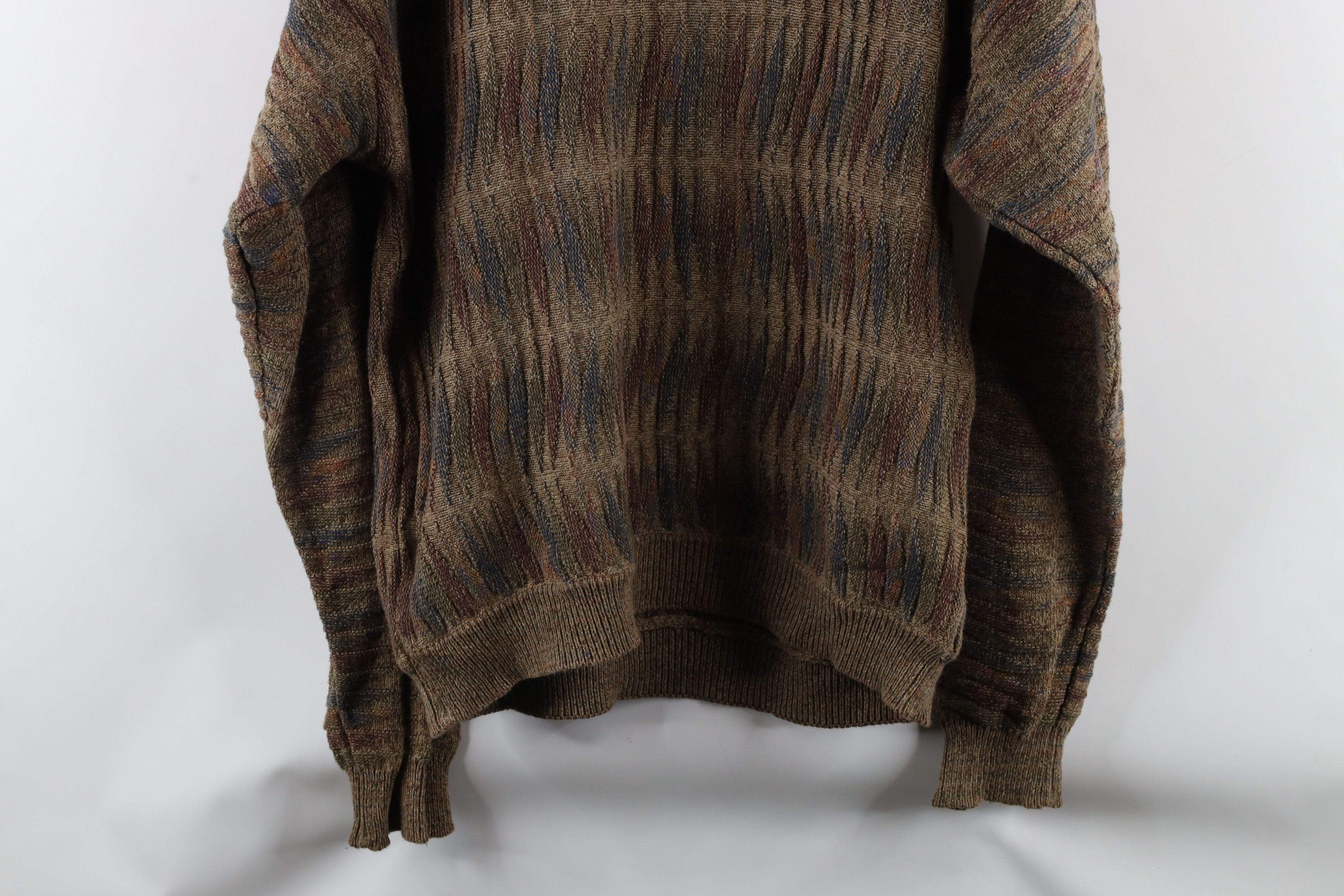 Vintage Vintage 90s Coogi Style Rainbow Knit Cosby Sweater Size US M / EU 48-50 / 2 - 8 Thumbnail
