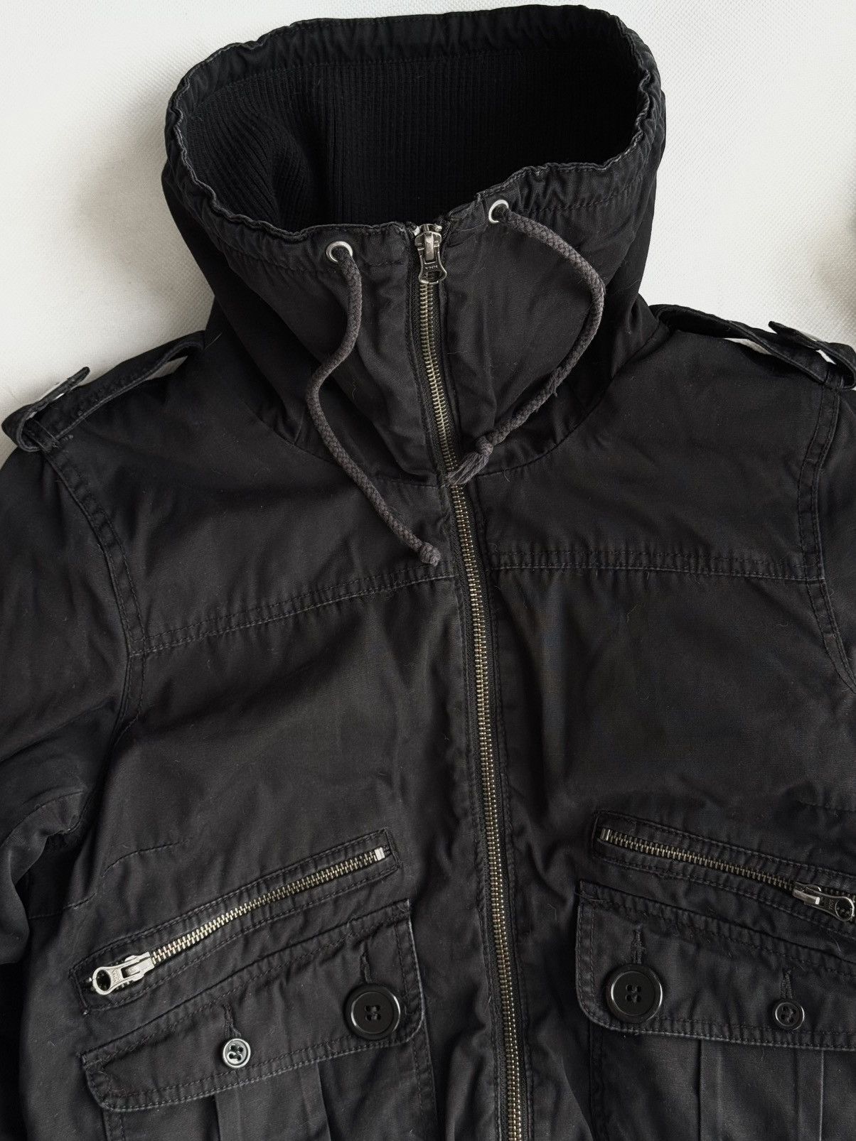 If Six Was Nine Vintage Y2K MkBomber Motorcycle Fur Collar Avantgarde Jacket Size US M / EU 48-50 / 2 - 6 Thumbnail