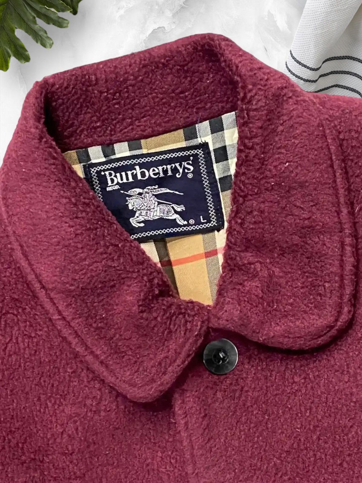 Burberry × Vintage Vintage Burberrys Nova Check Fleece Chore Jacket FW 1989 Size US M / EU 48-50 / 2 - 10 Thumbnail