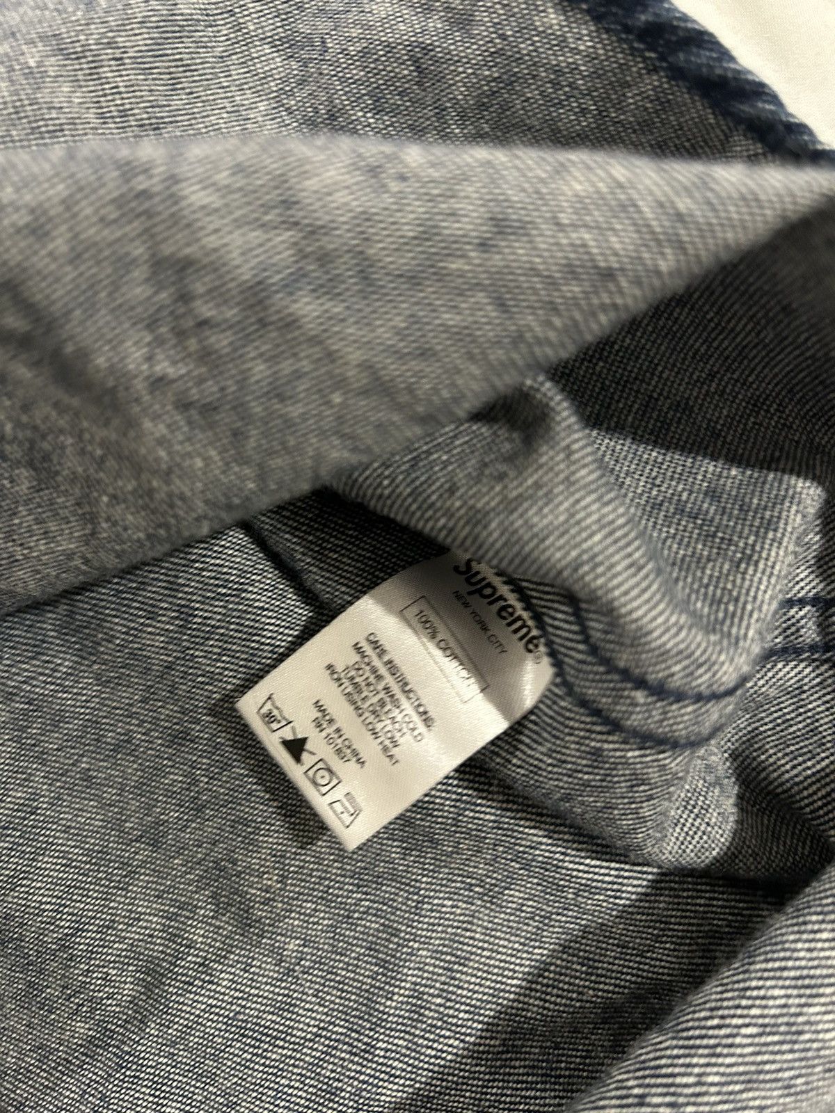 Supreme Supreme plaid denim hooded shirt Size US XL / EU 56 / 4 - 5 Thumbnail