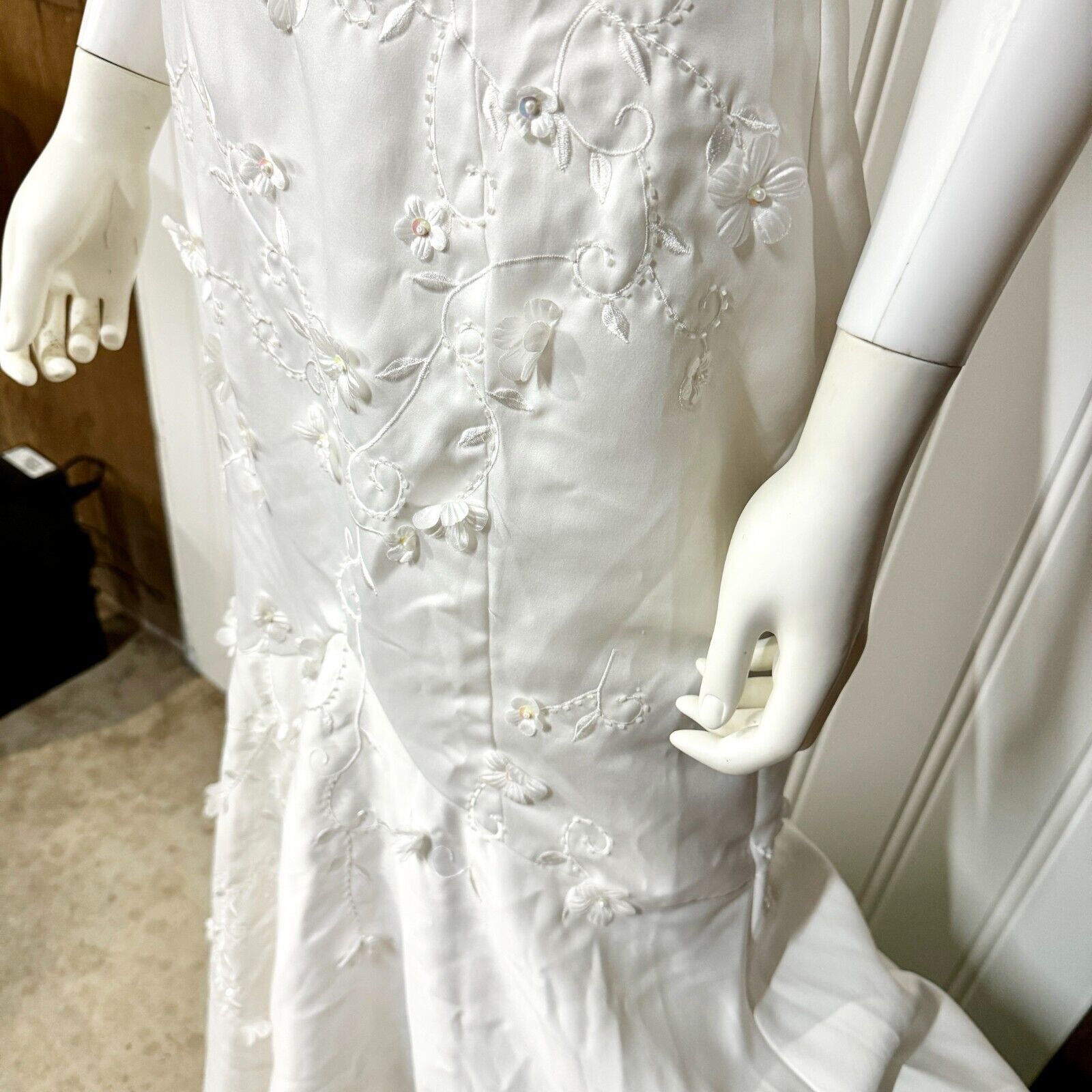 Other Cinderella Wedding Dress Halter Neck Pleated Open Back MD Size M / US 6-8 / IT 42-44 - 5 Thumbnail
