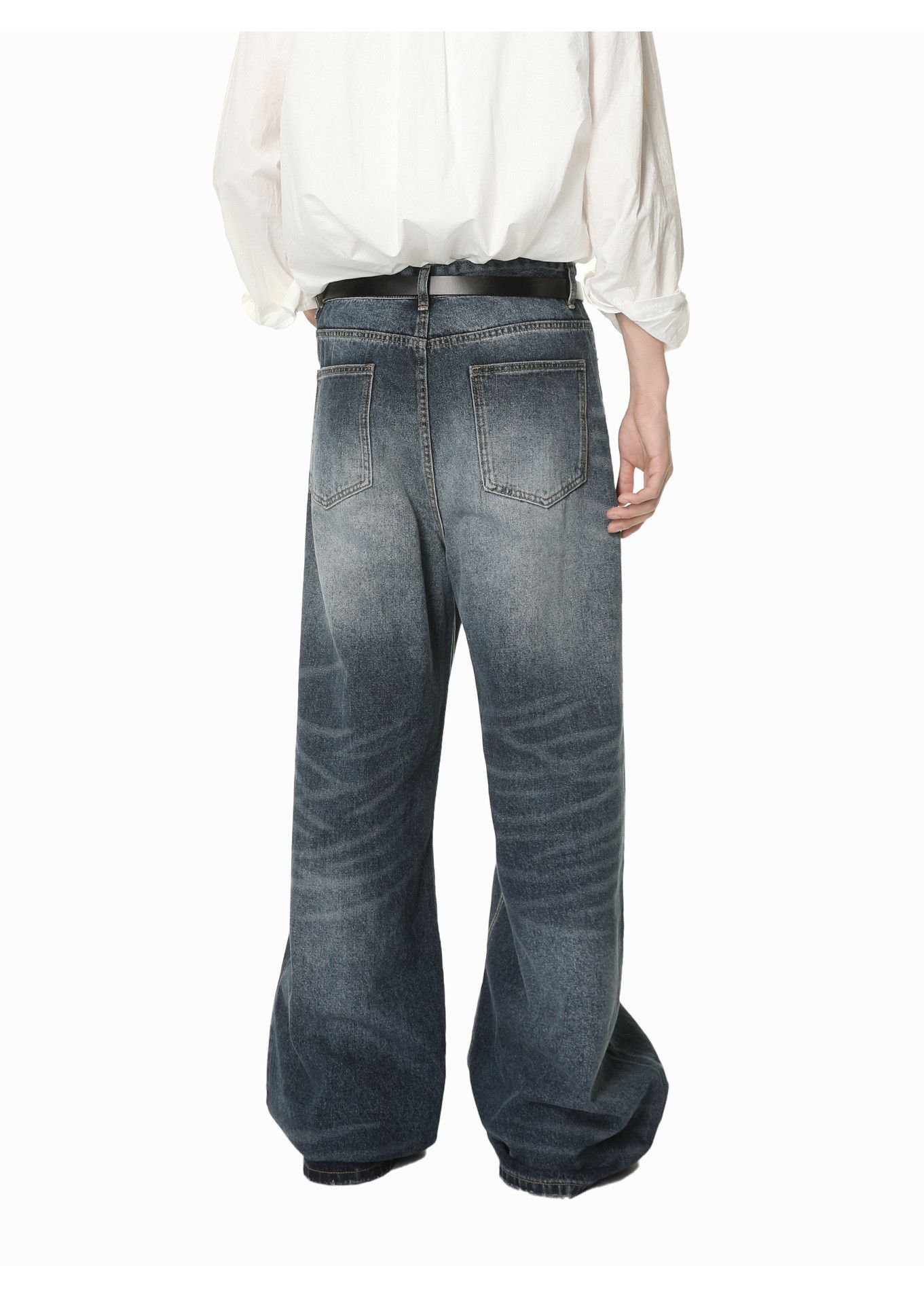Japanese Brand Men's whiskered washed vintage Vibe jeans Size US 32 / EU 48 - 5 Thumbnail