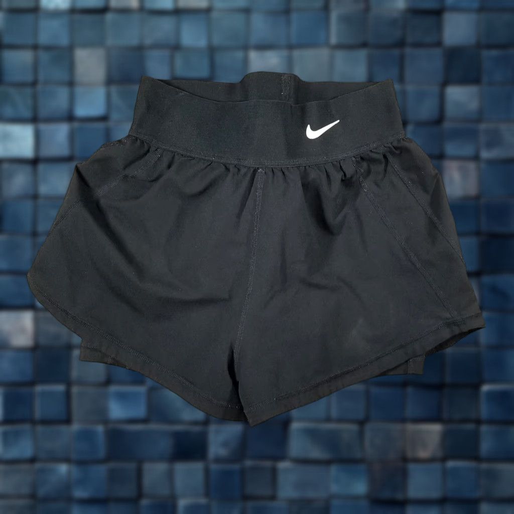 Nike NIKE Women's Tennis Shorts XS Black Dry Fit Sports Activewear Size 26" / US 2 / IT 38 - 1 Thumbnail
