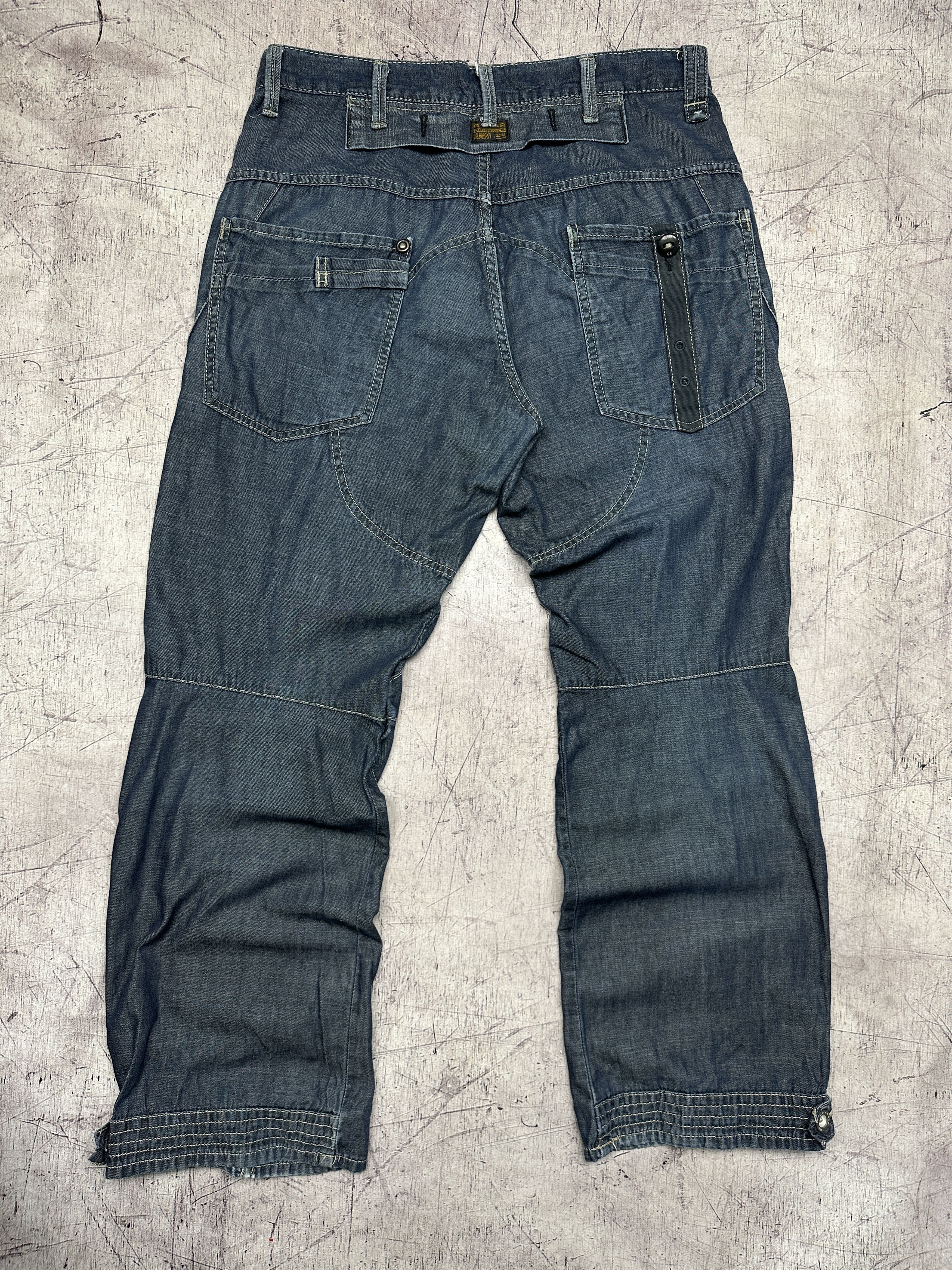 G-Star G Star Raw Mens Raff Elwood Denim Pants Jeans Size US 34 / EU 50 - 6 Thumbnail