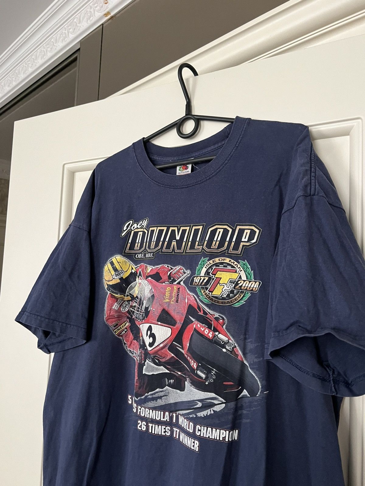 Vintage Vintage Joey Dunlop Honda Racing Isle of Man Road Race Tee Size US XXL / EU 58 / 5 - 5 Thumbnail