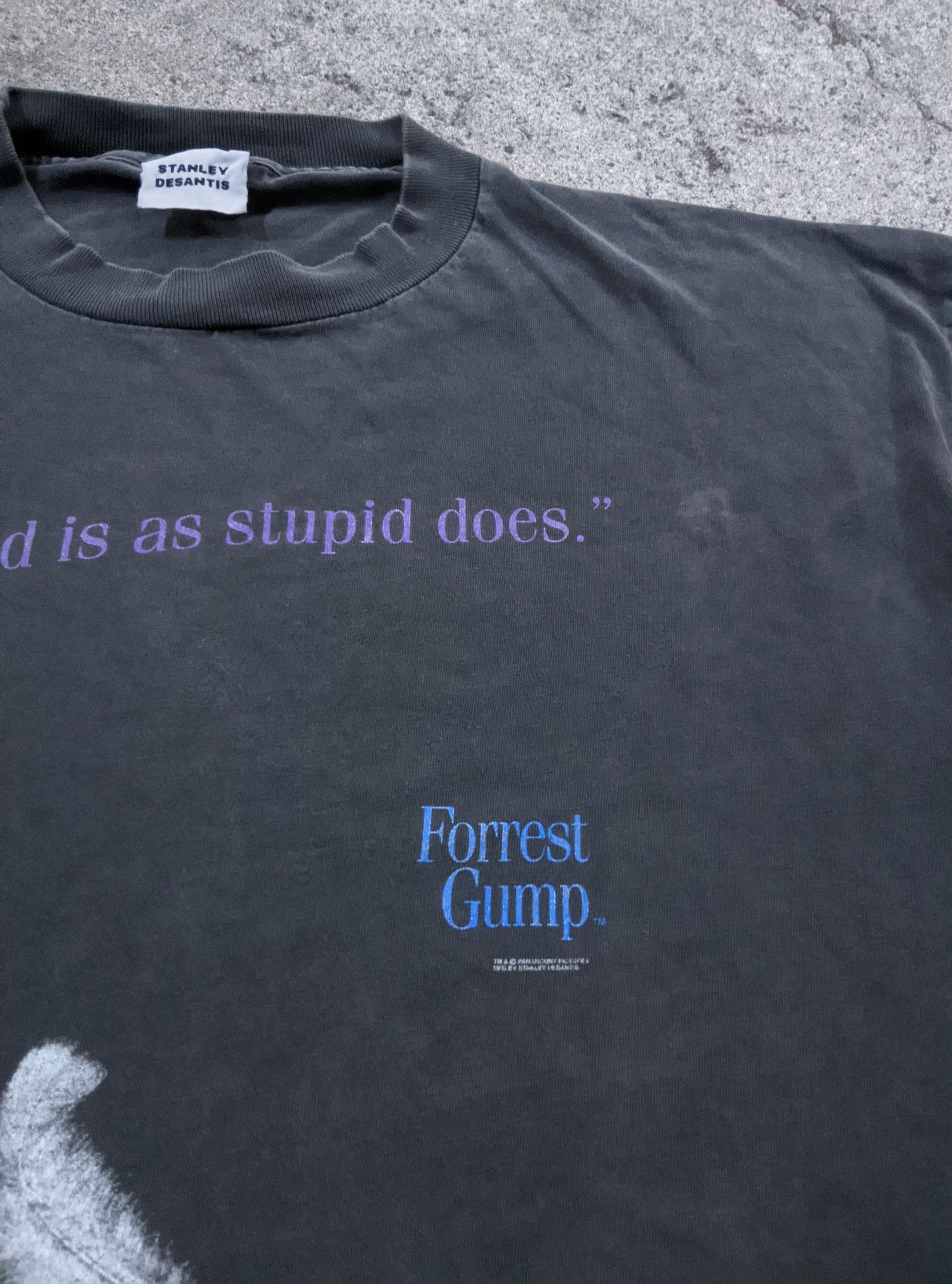 Vintage Vintage 90s Forrest gump Stanley desantis thrashed erd Size US XL / EU 56 / 4 - 2 Thumbnail