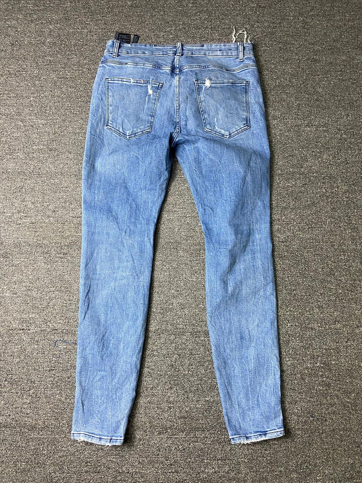 Designer × Vintage × Zara ZARA Distressed Denim Ripped Jeans (131) Size US 32 / EU 48 - 10 Thumbnail