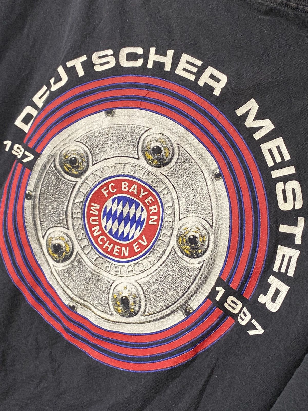 Adidas Vintage Bayern Munich Fc Adidas 1997 Double-sides Tshirt Size US XL / EU 56 / 4 - 10 Thumbnail