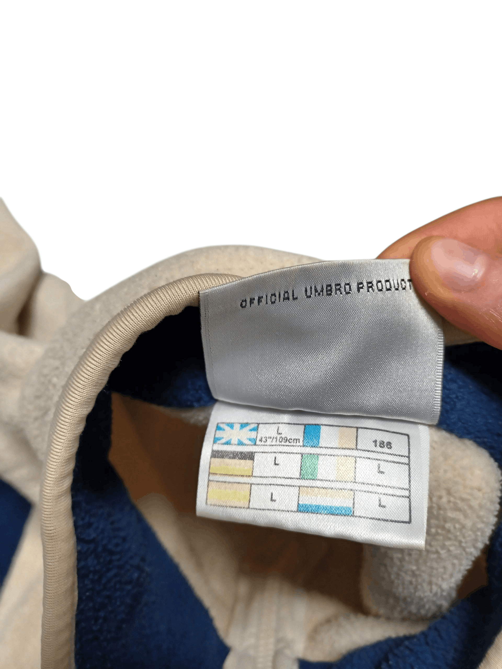 Umbro UMBRO VINTAGE FLEECE BEIGE 1/3 FLEECE SWEATSHIRT Size US L / EU 52-54 / 3 - 7 Thumbnail