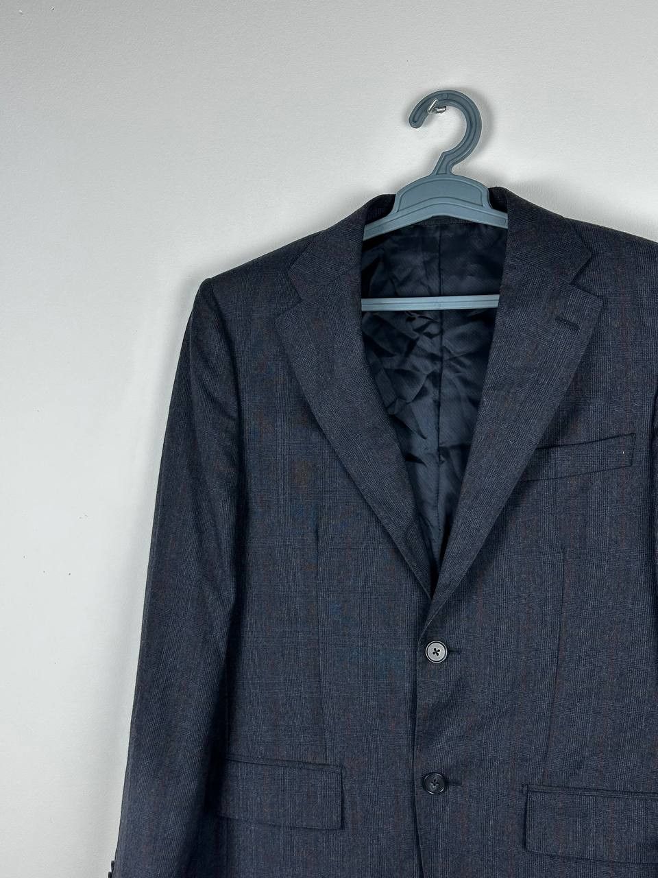 L.B.M. 1911 LBM 1911 Tailored Lana Wool Check Blazer Size 46R - 3 Thumbnail