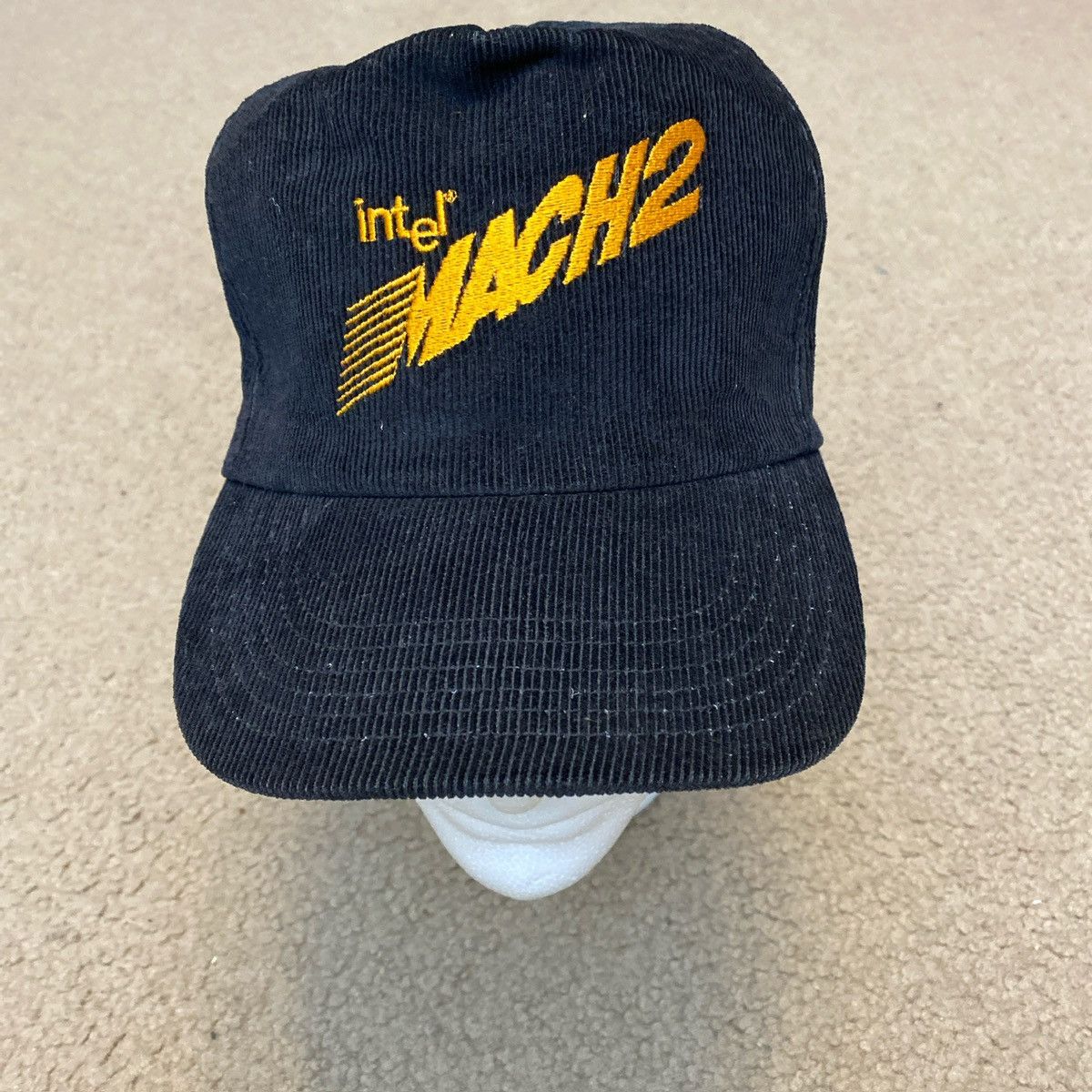 Vintage Intel Mach 2 Corduroy Promo Snap Back