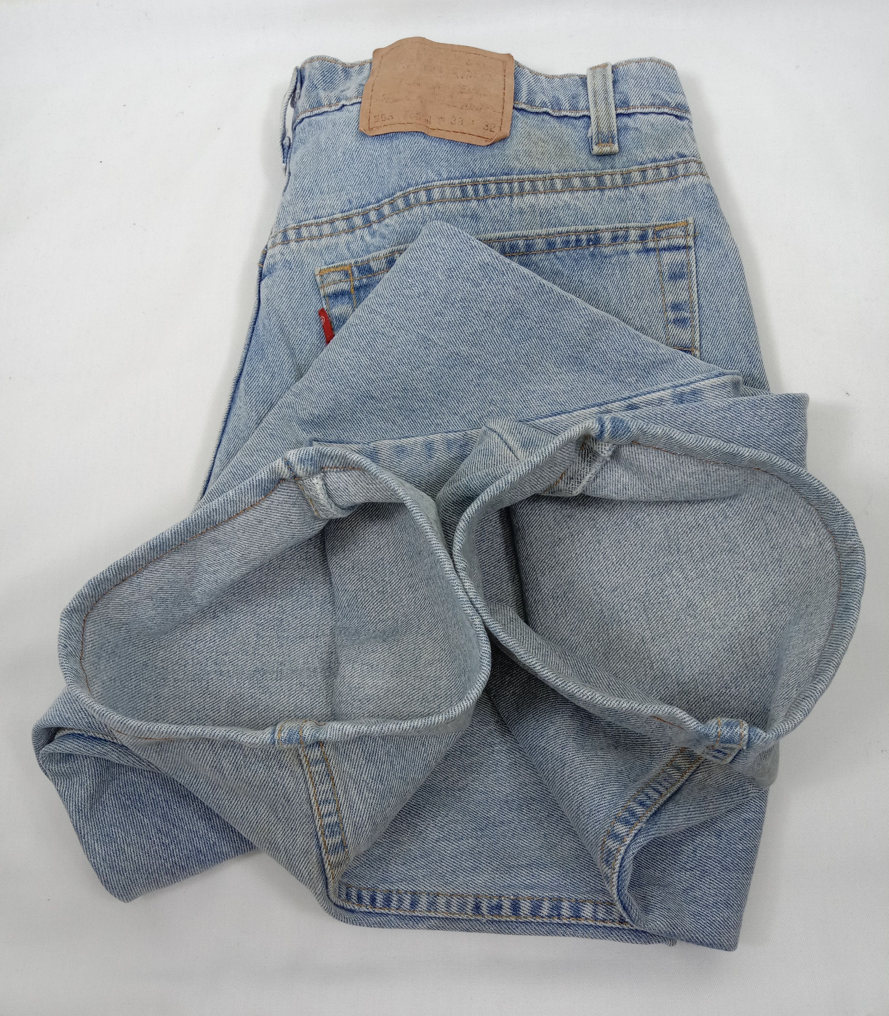 Levi's Vintage 90s Levi’s 555 Jeans Light Wash Relaxed Fit Denim Size US 38 / EU 54 - 15 Thumbnail