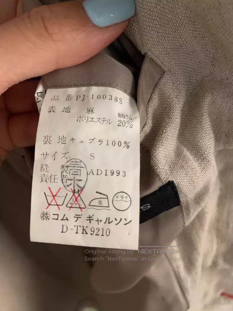 Comme des Garcons Comme Des Garcons Linen red thread jacket Size S / US 4 / IT 40 - 7 Thumbnail
