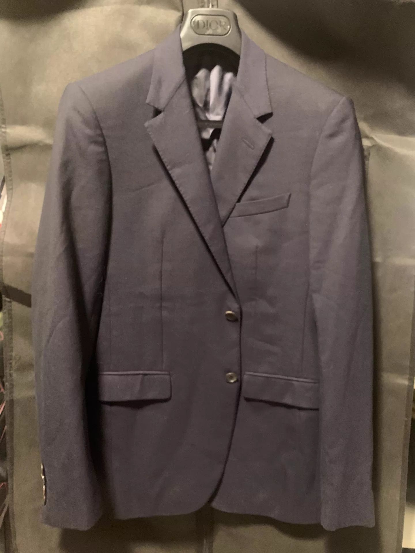 Lanvin Lanvin Navy Wool Blazer 46 Italy Slim Fit Size 46S - 1 Thumbnail