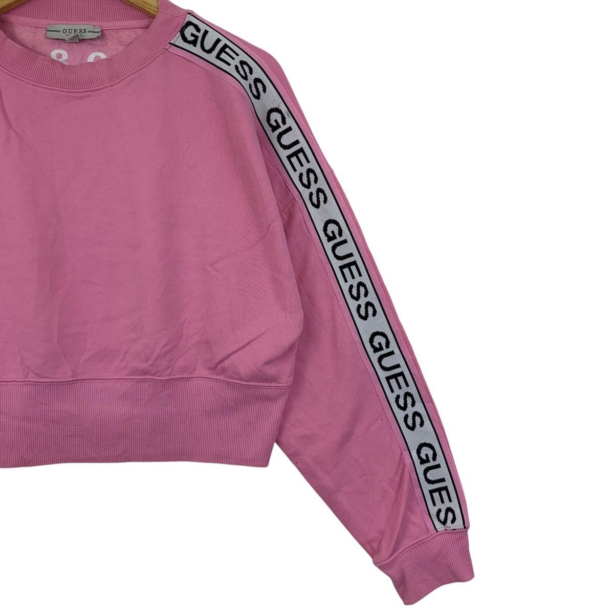 Guess GUESS 1981 Side Tape Pink Crop Top Size S / US 4 / IT 40 - 3 Thumbnail
