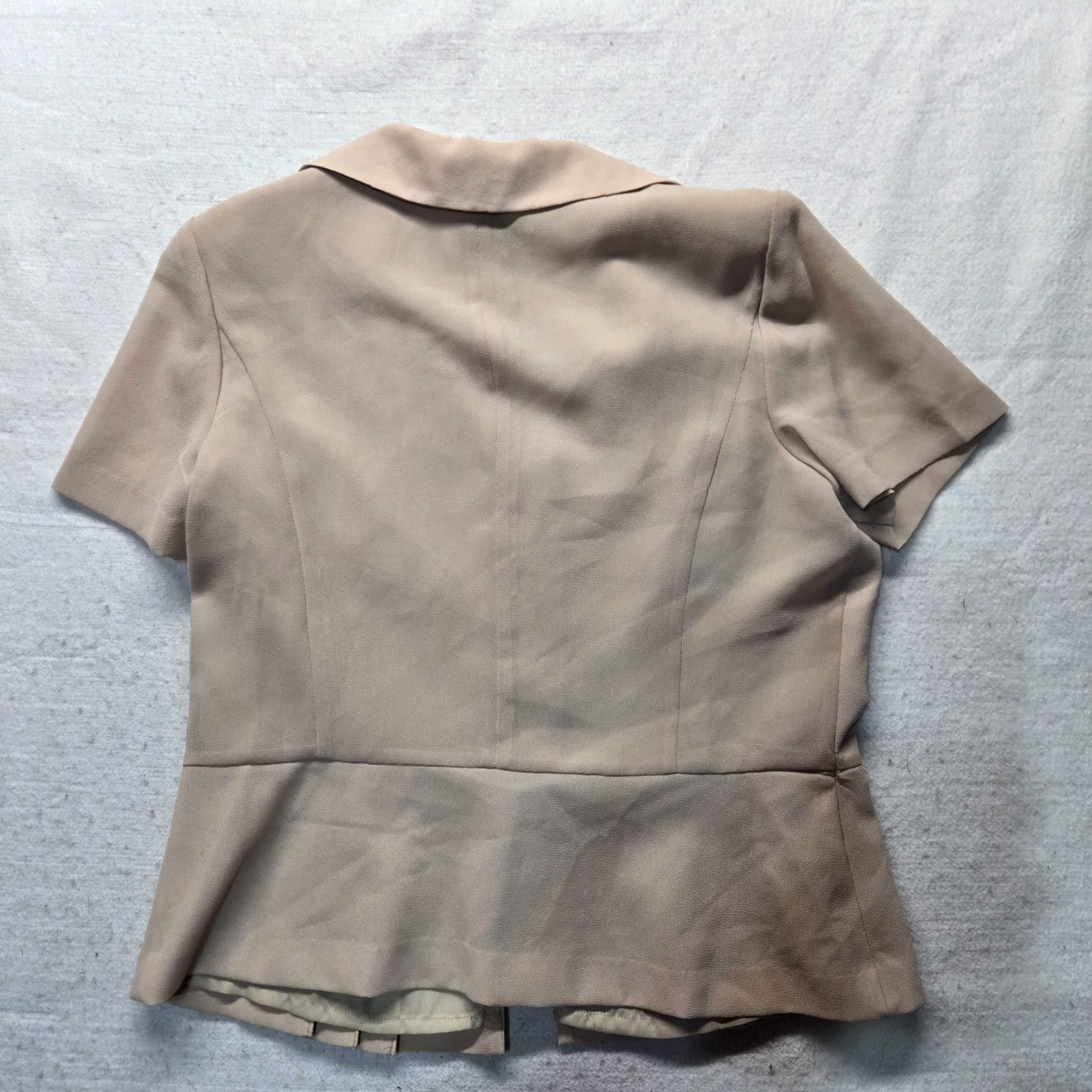 Vintage Danny & Nicole Jacket Women Adult 14 Beige Long Sleeve Button Front Lightweight 4-Button Blazer - 90s Style Mens Womens Size L / US 10 / IT 46 - 7 Thumbnail