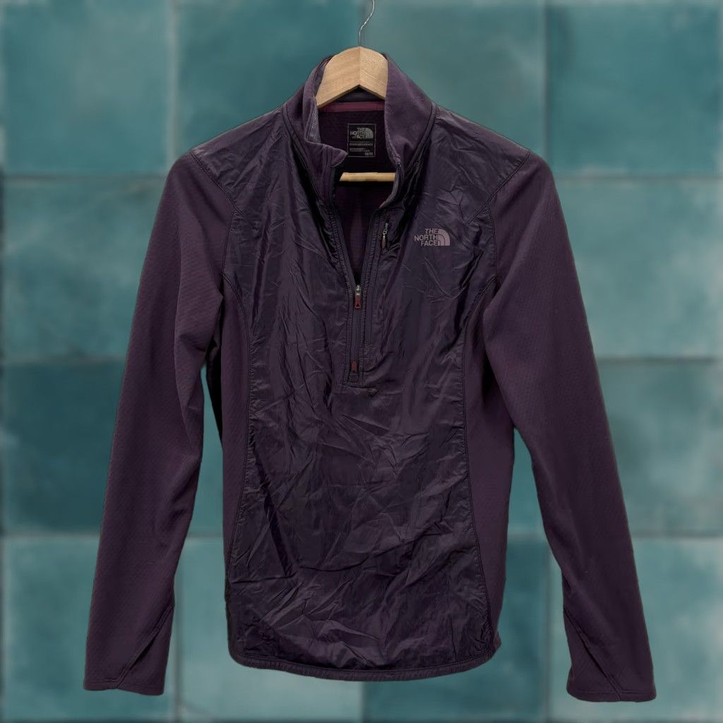 The North Face The North Face Jacket Womens Medium Purple Windbreaker 1/4 Zip Fleece Hiking Size M / US 6-8 / IT 42-44 - 1 Thumbnail