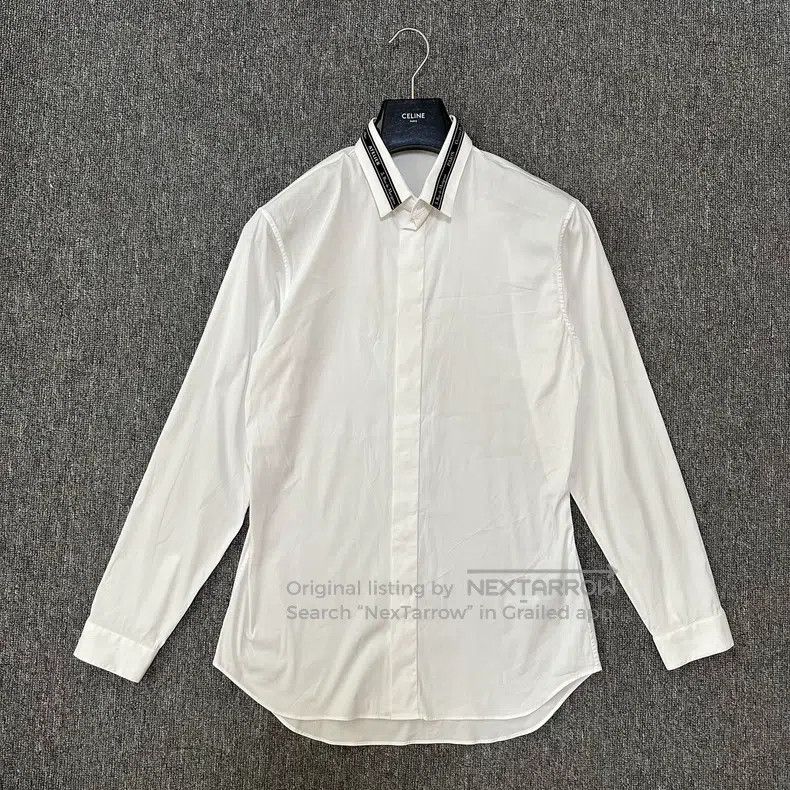 Dior Dior Size39 Shirt with neckline and slogan Size US XXS / EU 40 - 1 Thumbnail