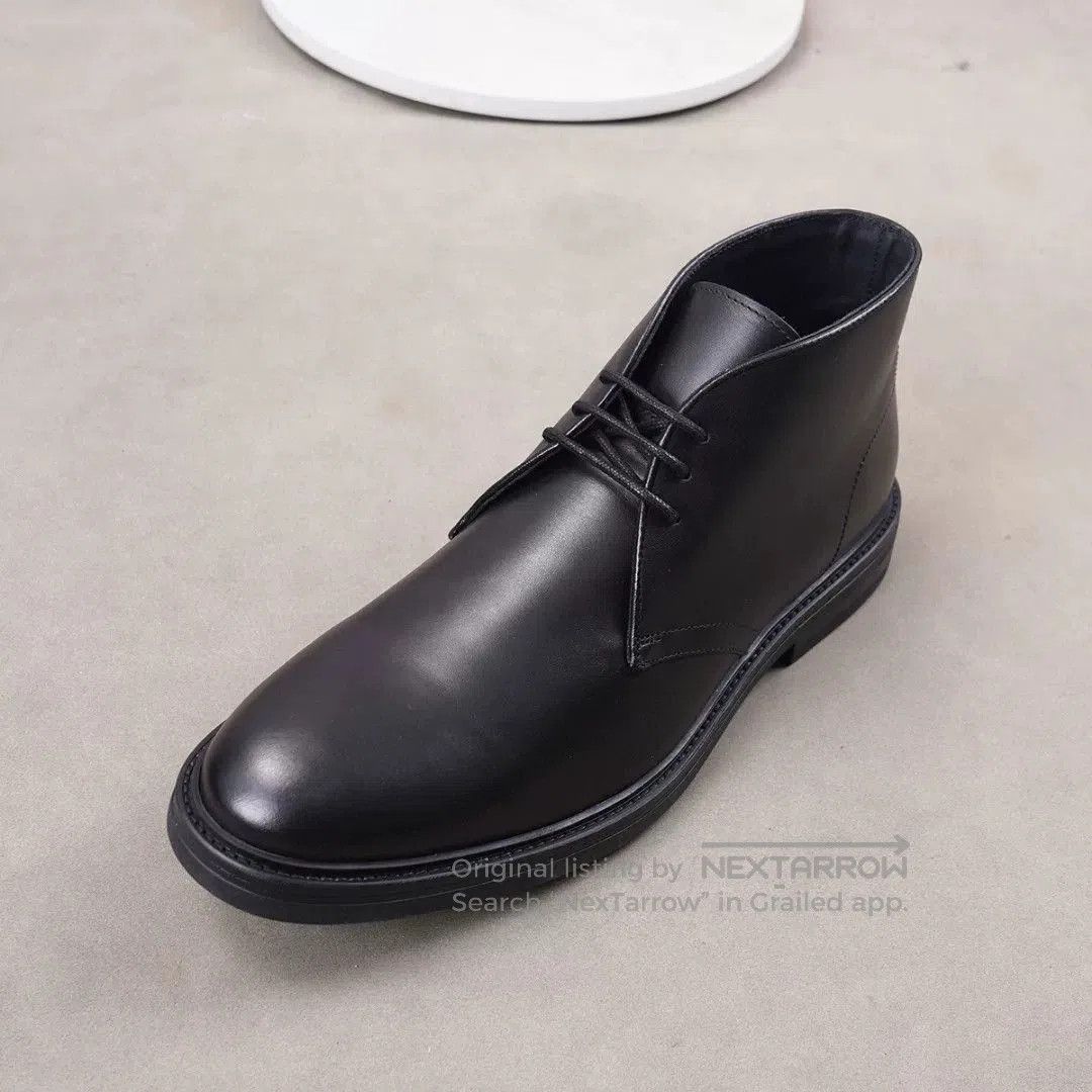 Testoni Black Leather Chukka Boots by A Testoni. Size US 11 / EU 44 - 3 Thumbnail