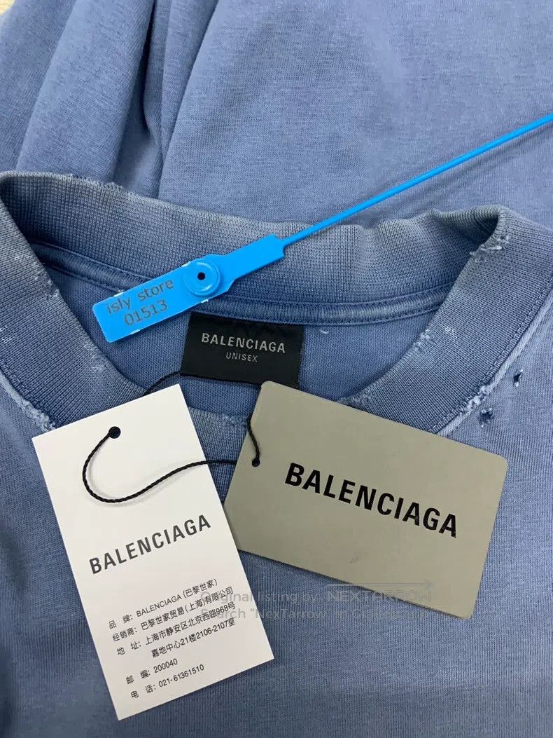 Balenciaga Balenciaga Tape letter logo printed round neck short-sleev Size US S / EU 44-46 / 1 - 5 Thumbnail