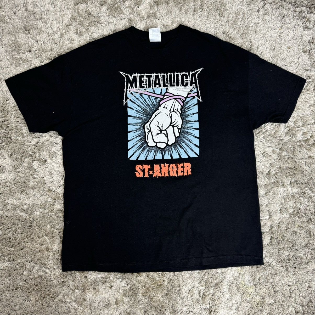 Band Tees × Metallica × Vintage Vintage 2003 Metallica St Anger 21st Tour Tee T - Shirt Size US XXL / EU 58 / 5 - 2 Thumbnail