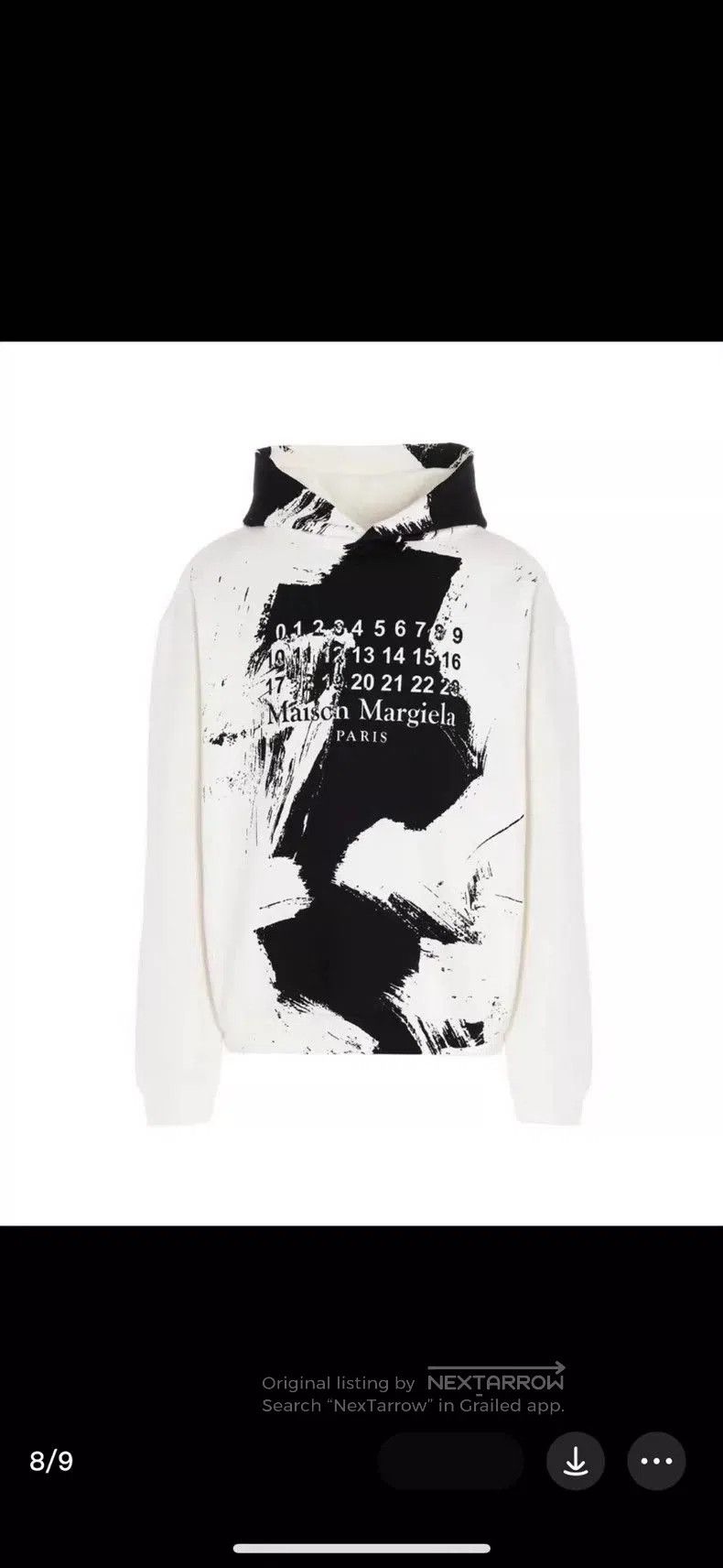 Maison Margiela Maison Margiela Ink Splatter Hoodie . Size US L / EU 52-54 / 3 - 7 Thumbnail