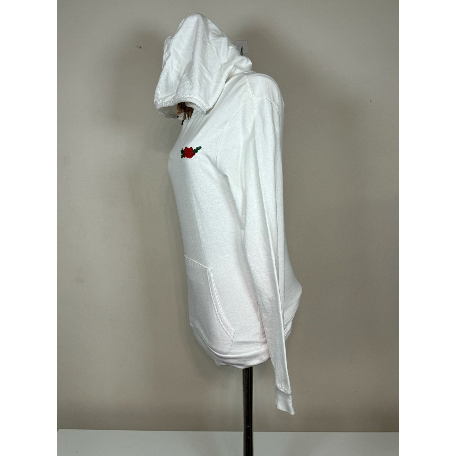 Unknown London On Fire White Hoodie Pullover Jacket Women Size M USED Size M / US 6-8 / IT 42-44 - 3 Thumbnail