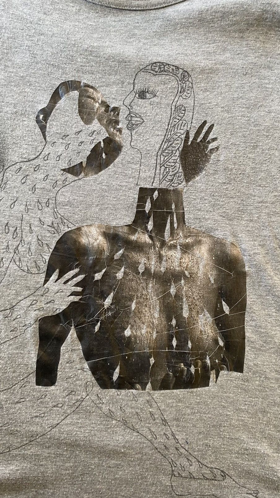 Issey Miyake × Zucca Zucca Graphics Art Tshirt Size M / US 6-8 / IT 42-44 - 2 Thumbnail