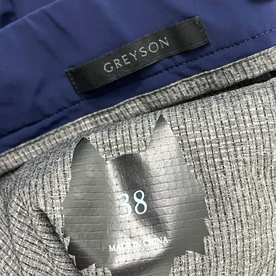 Vintage Greyson Shorts 38 10" Blue Performance Golf Chino Preppy Casual Montauk Mens Size US 38 / EU 54 - 4 Thumbnail