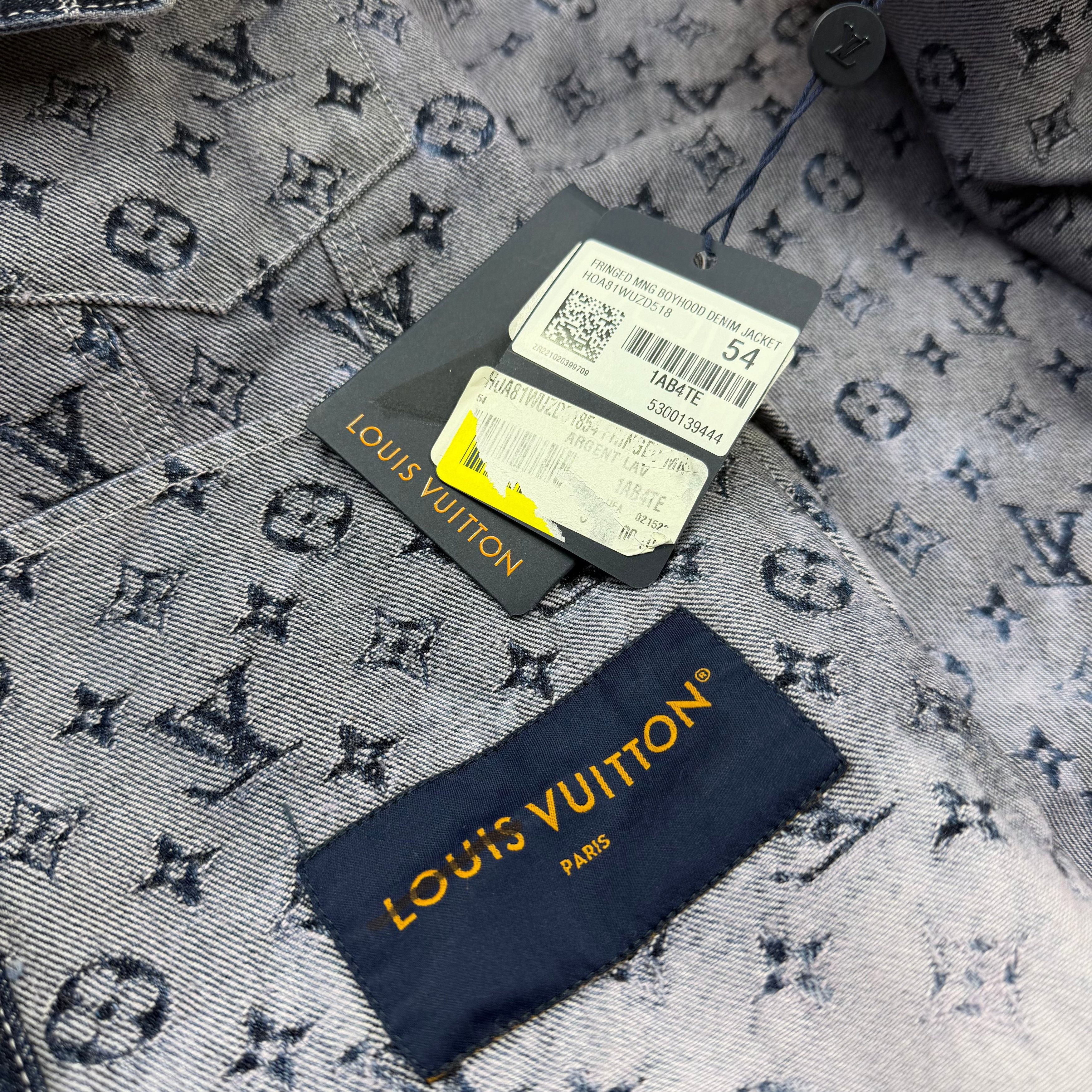 Louis Vuitton Louis Vuitton Fringed Monogram Boyhood Denim Jacket Size 54 Size US XL / EU 56 / 4 - 6 Thumbnail