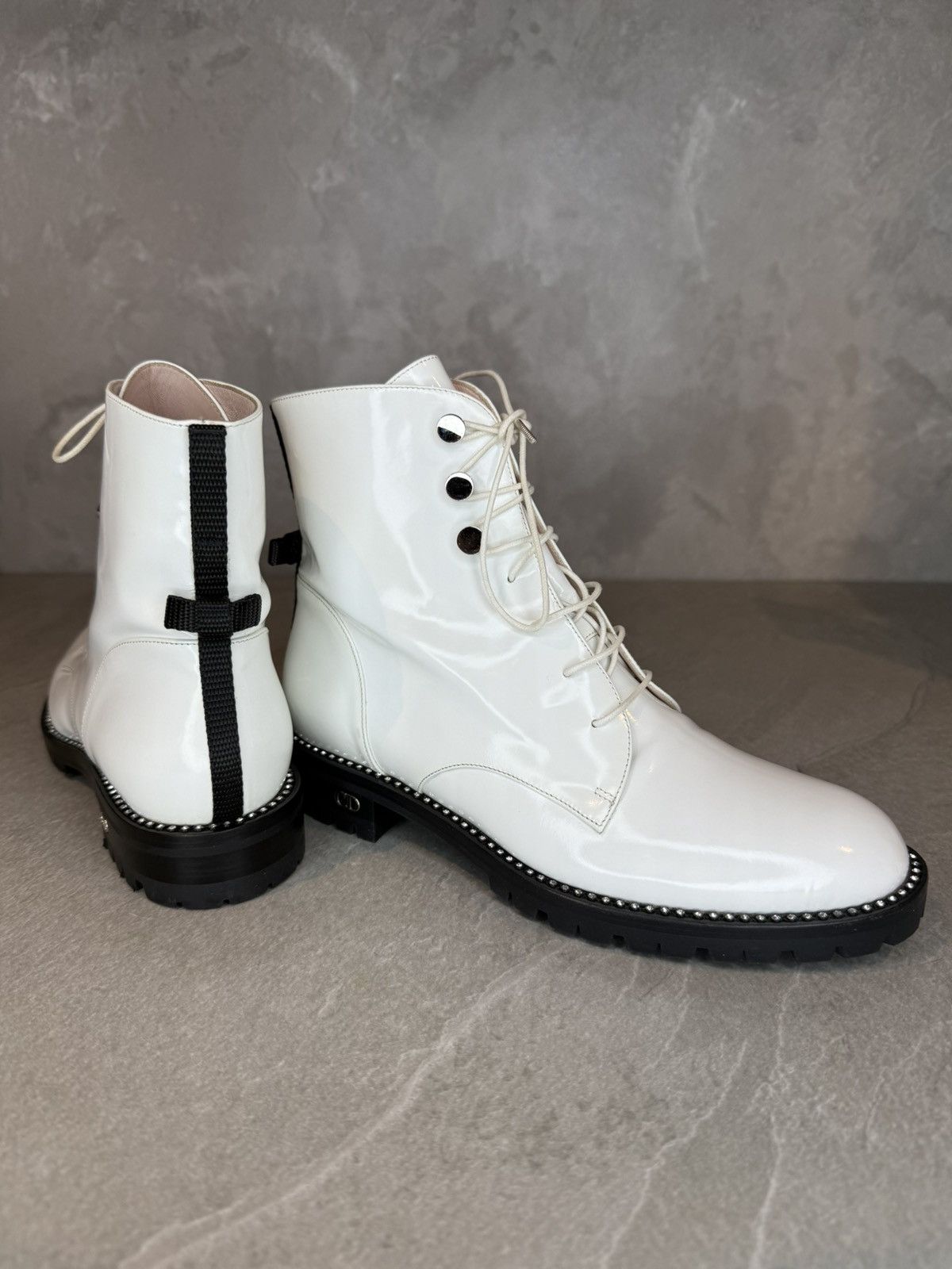 Christian Dior Monsieur × Dior Christian Dior - Rebelle Ankle Boots with Stones Size US 5 / IT 35 - 7 Thumbnail