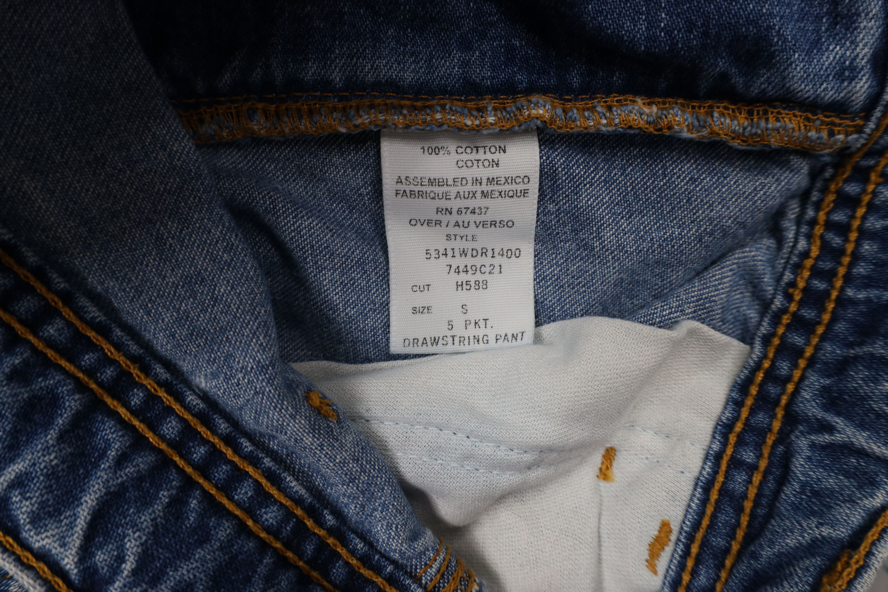 Ralph Lauren × Vintage Vintage 90s Ralph Lauren Spell Out Wide Leg Drawstring Jeans Size US 32 / EU 48 - 8 Thumbnail