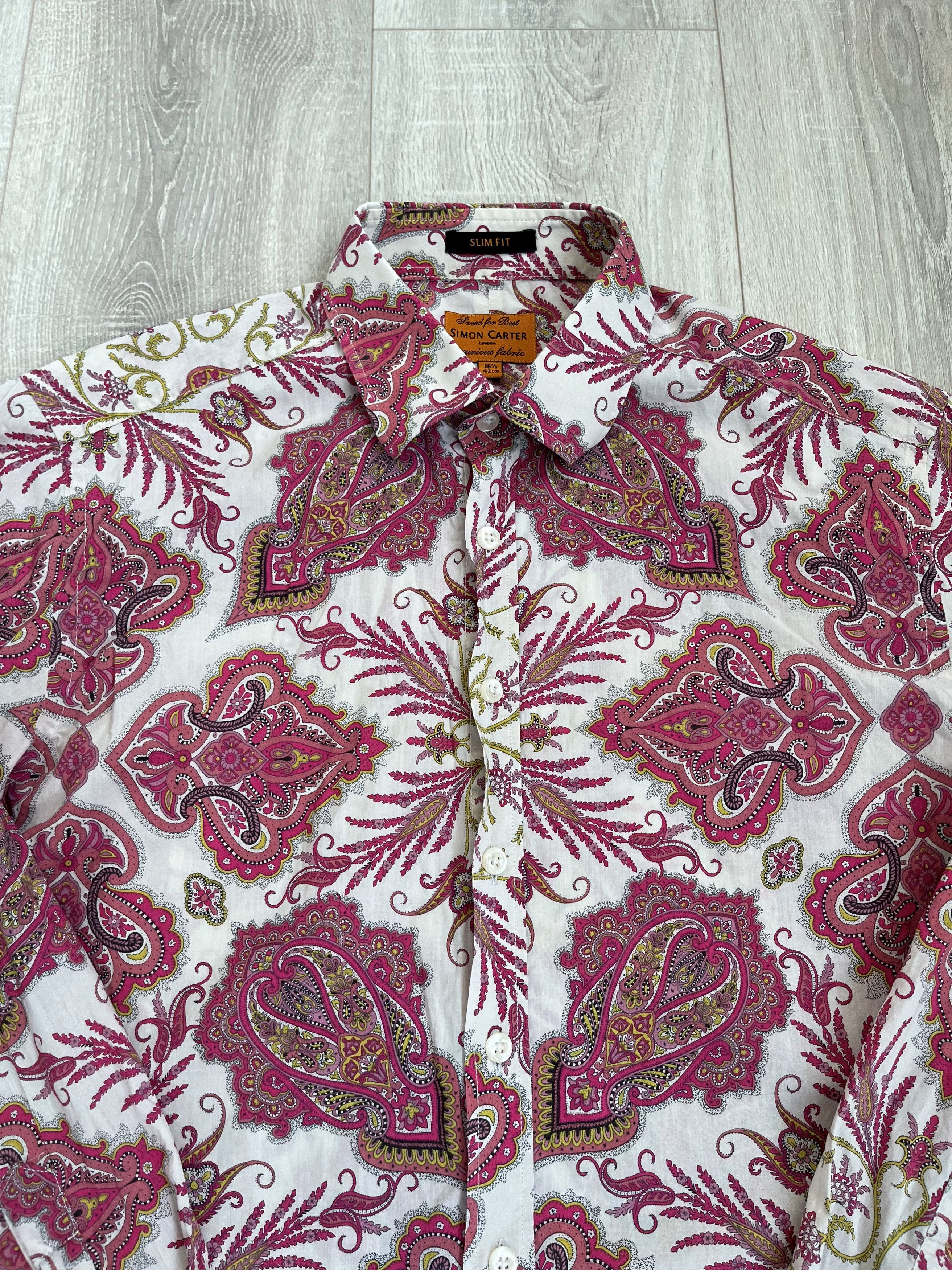 Simon Carter Simon Carter Overprinted Shirt Slim Fit Size US L / EU 52-54 / 3 - 4 Thumbnail