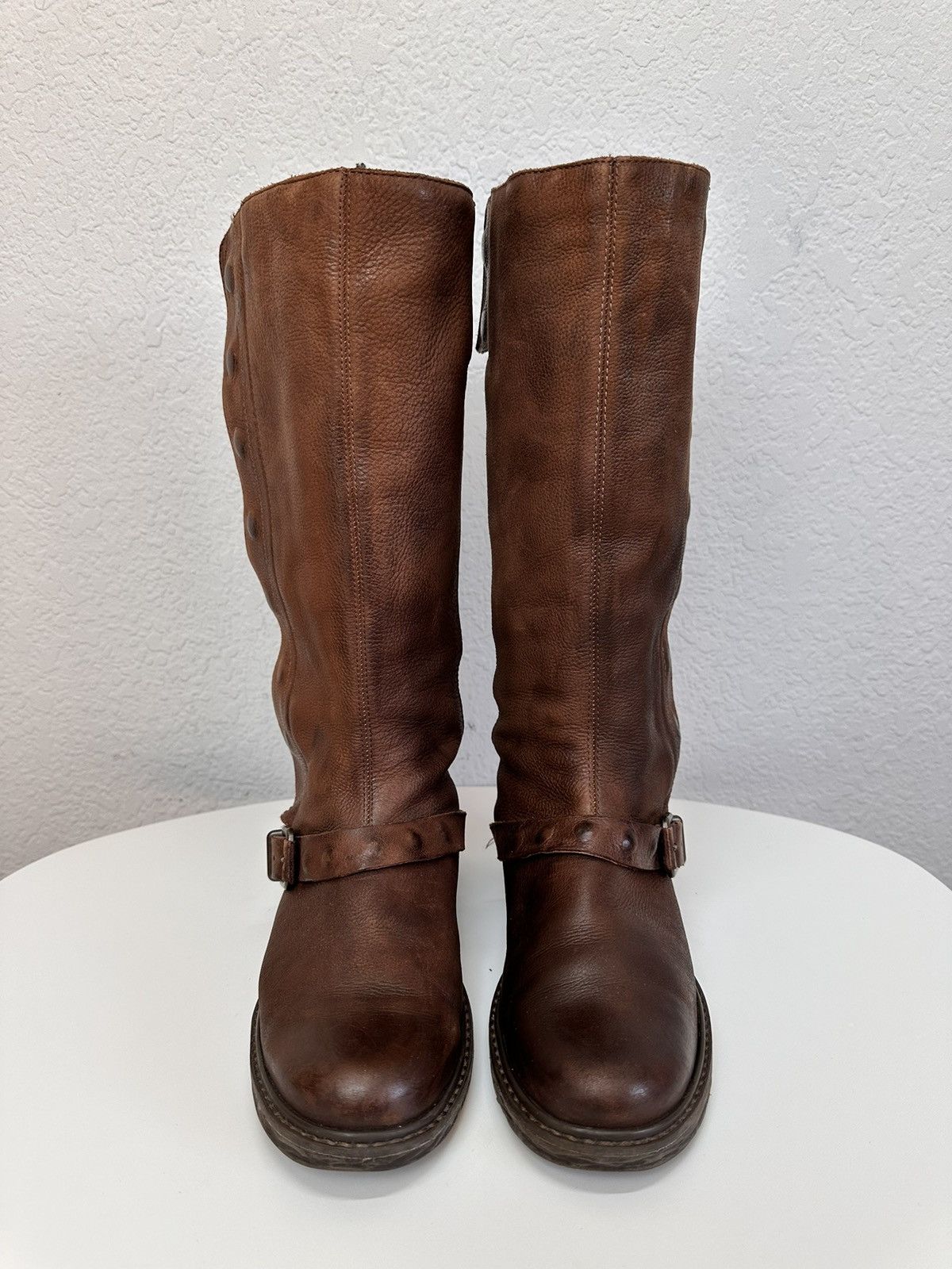 A.S.98 Vintage AS 98 Leather Hight Boots Ankle Rick Owens Style GOA Size US 8 / IT 38 - 2 Thumbnail