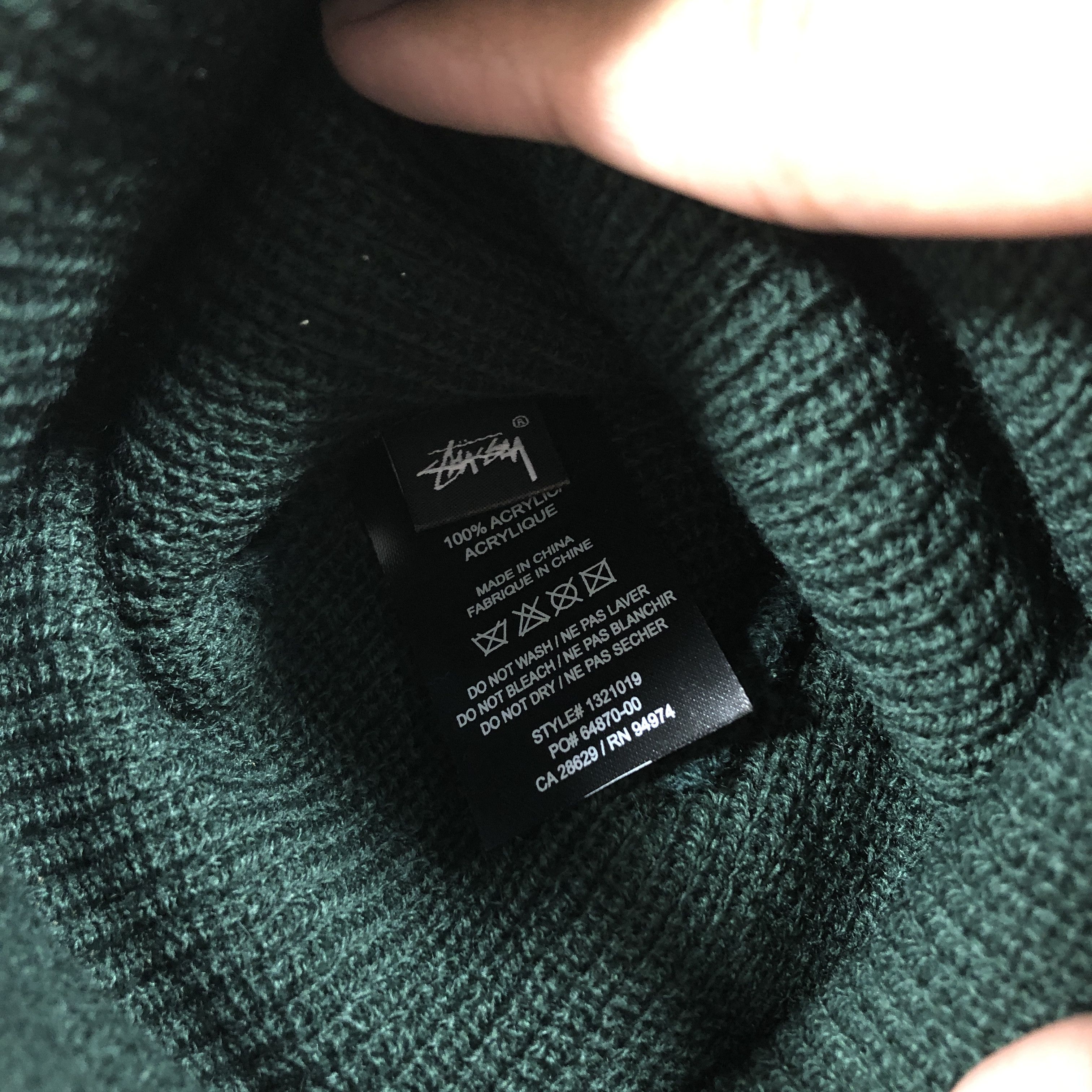 Stussy STUSSY BASIC BEANIE HAT • FOREST Size ONE SIZE - 5 Thumbnail