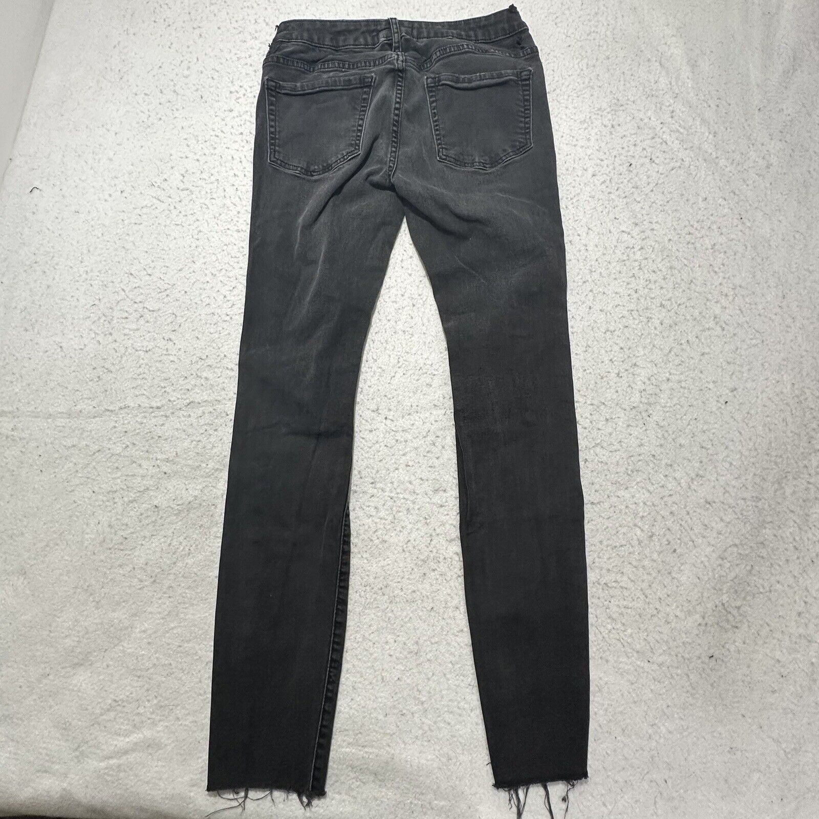 Forever 21 Forever 21 27x26 Skinny Gray Stretch Denim Low Rise Jeans Size 27" / US 4 / IT 40 - 11 Thumbnail