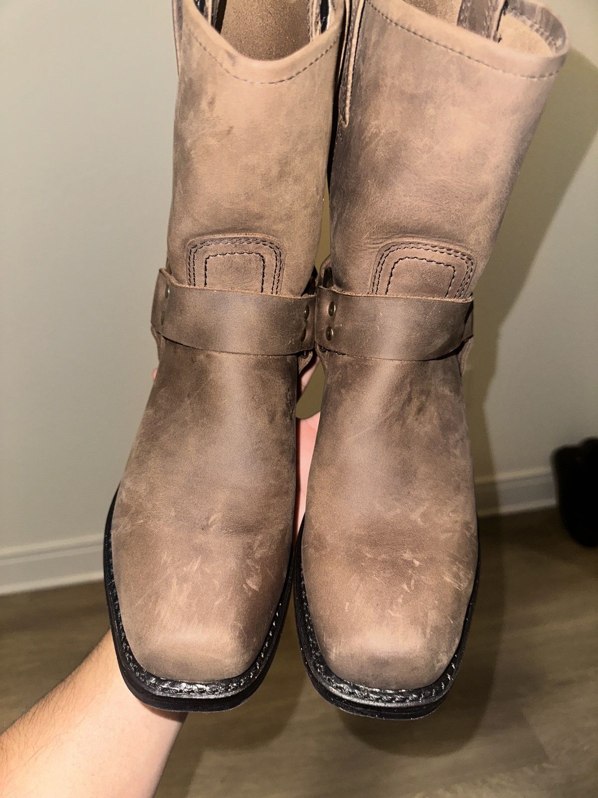 Frye Frye harness boots 8R tan color Size US 10 / EU 43 - 4 Thumbnail