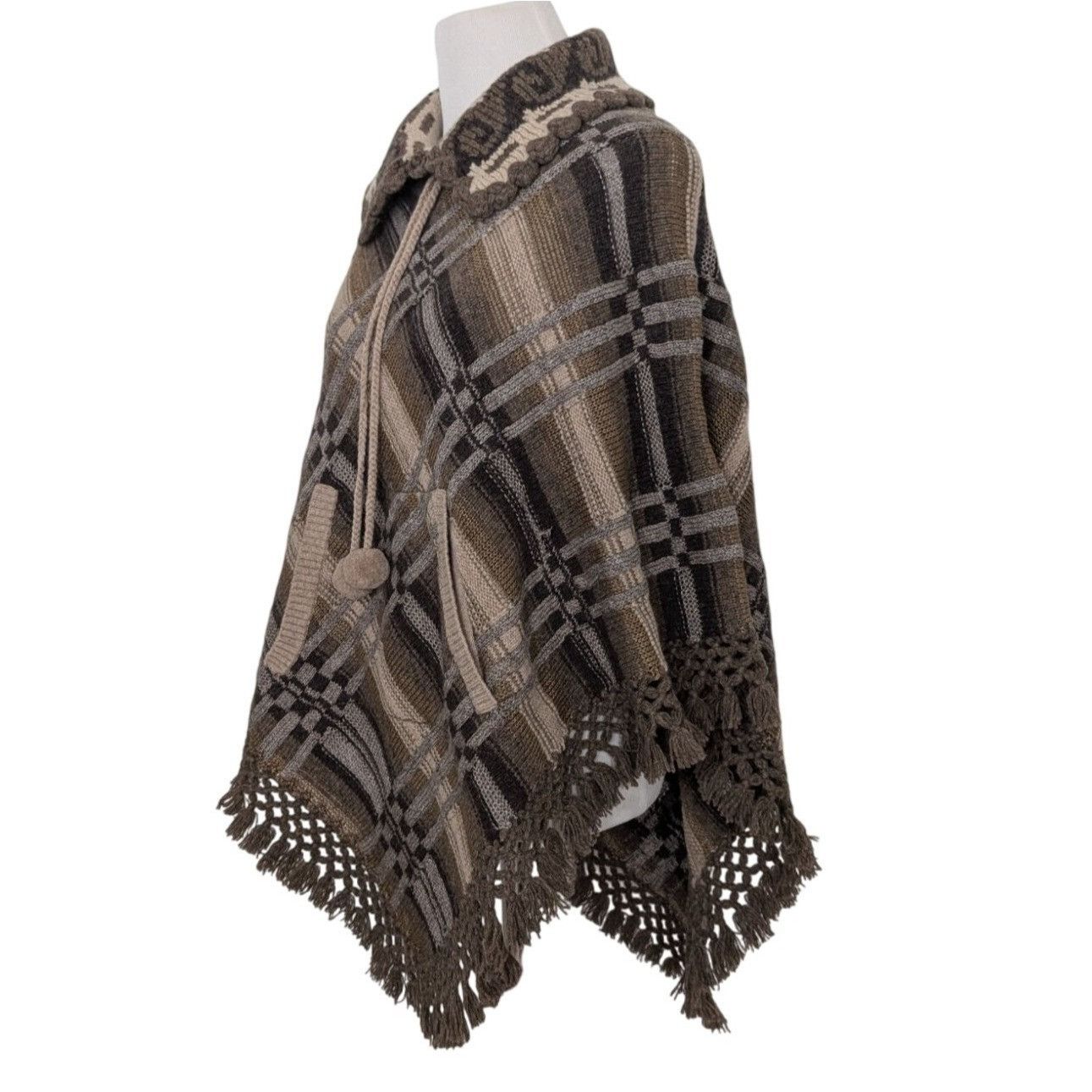 Ralph Lauren NEW RRL Ralph Ralph Lauren Plaid Jacquard Poncho Womens Size Size S / US 4 / IT 40 - 6 Thumbnail
