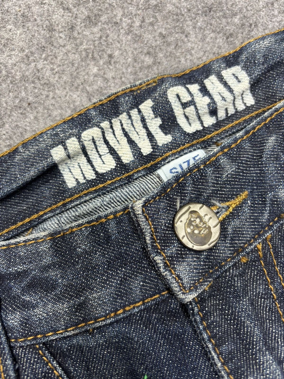 Japanese Brand 💥Insane💥MOVVE GEAR Seditionaries Stone Wash Denim F691 Size US 34 / EU 50 - 10 Thumbnail
