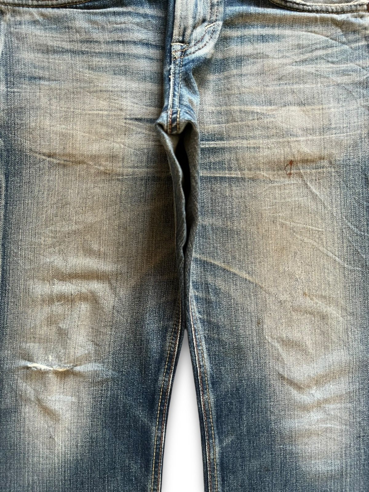 Edwin Vintage Japanese Edwin Mud Wash Distressed Loose Jeans Size US 31 - 5 Thumbnail