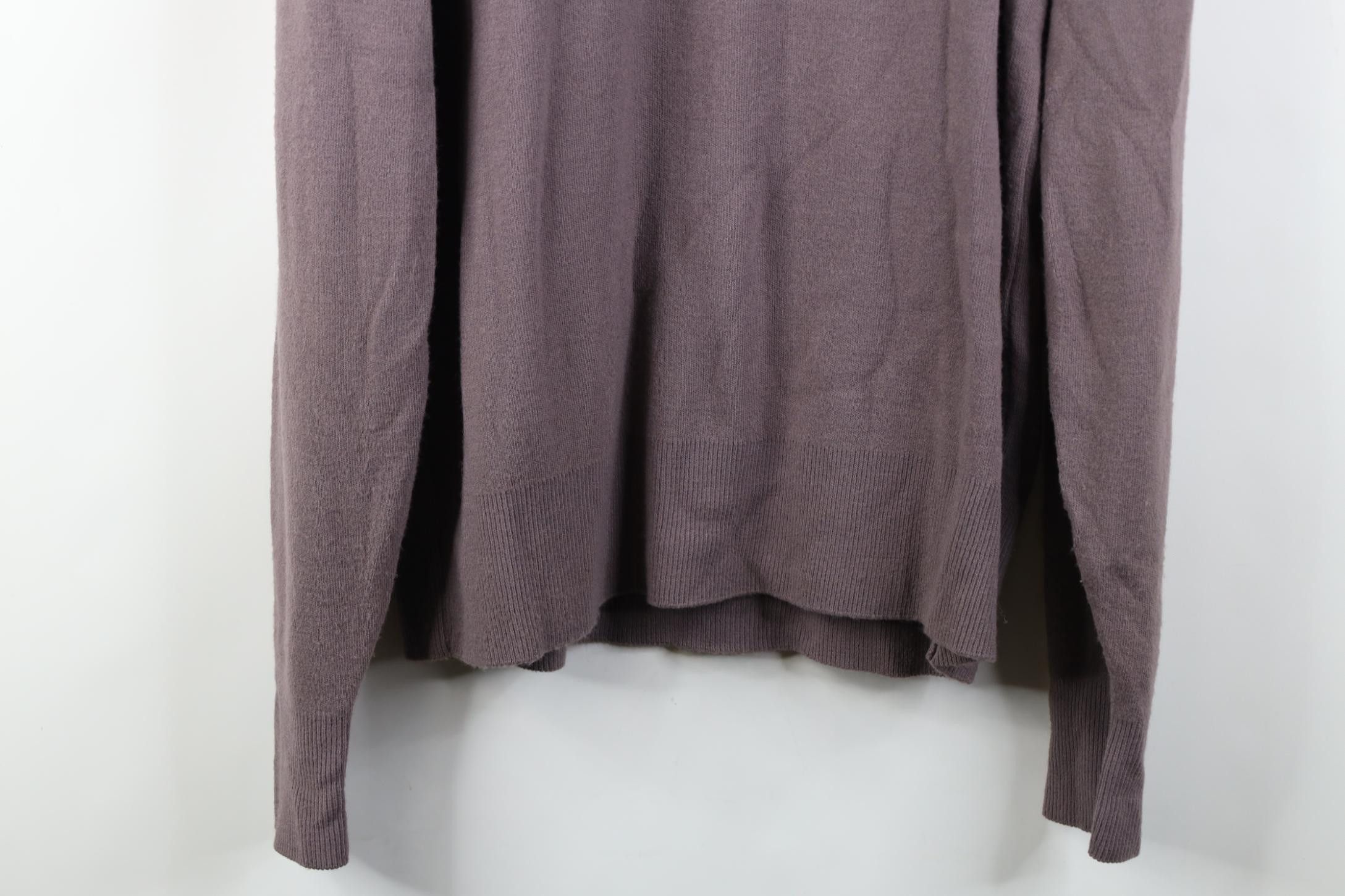 Pierre Cardin Vintage 70s Pierre Cardin Soft Knit V-Neck Sweater Purple Size US L / EU 52-54 / 3 - 14 Thumbnail