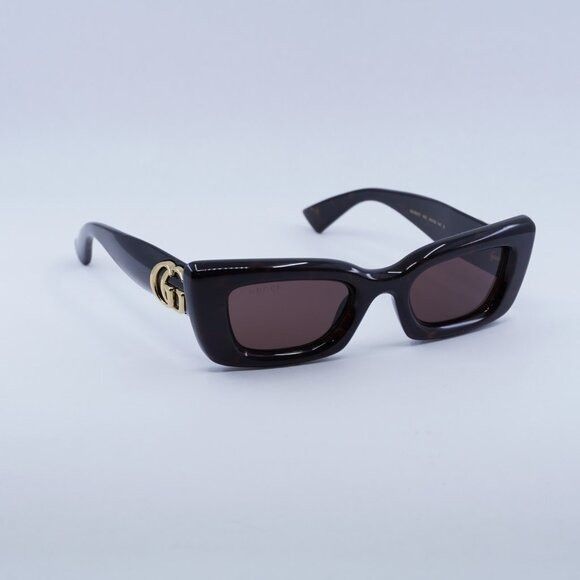 Gucci 🕶️ New Gucci GG1827S 002 Sunglasses - Dark Havana Frame Size ONE SIZE - 4 Thumbnail