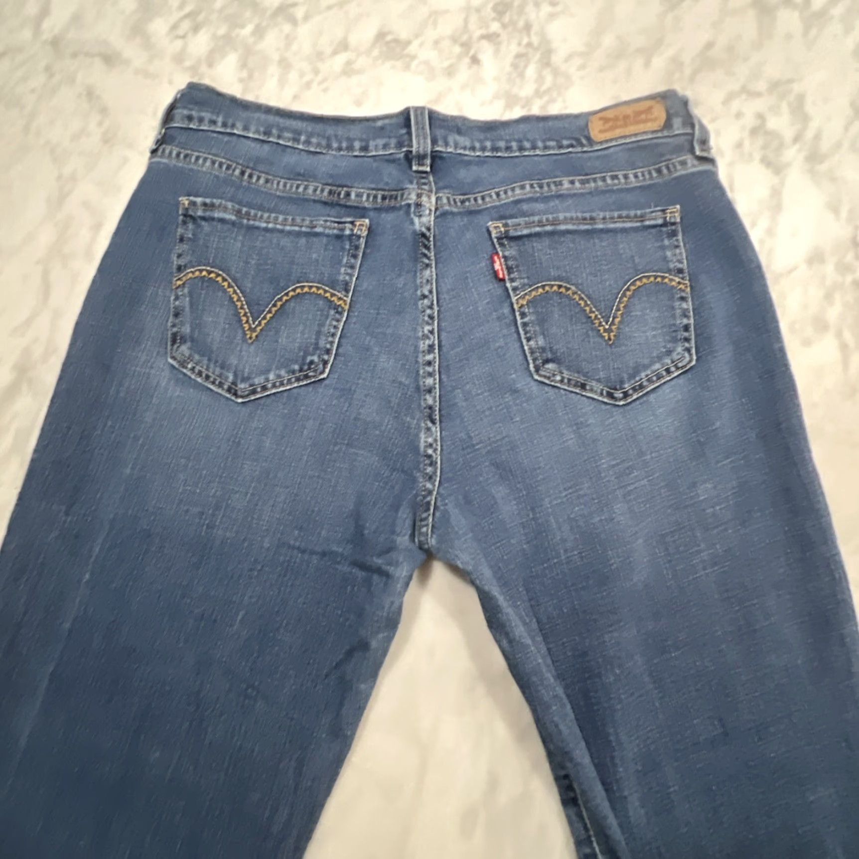 Levi's LEVI'S 505 Jeans WOMEN'S 10 32W 32L Straight Leg Cotton Spandex Mid Rise Size 32" / US 10 / IT 46 - 4 Thumbnail