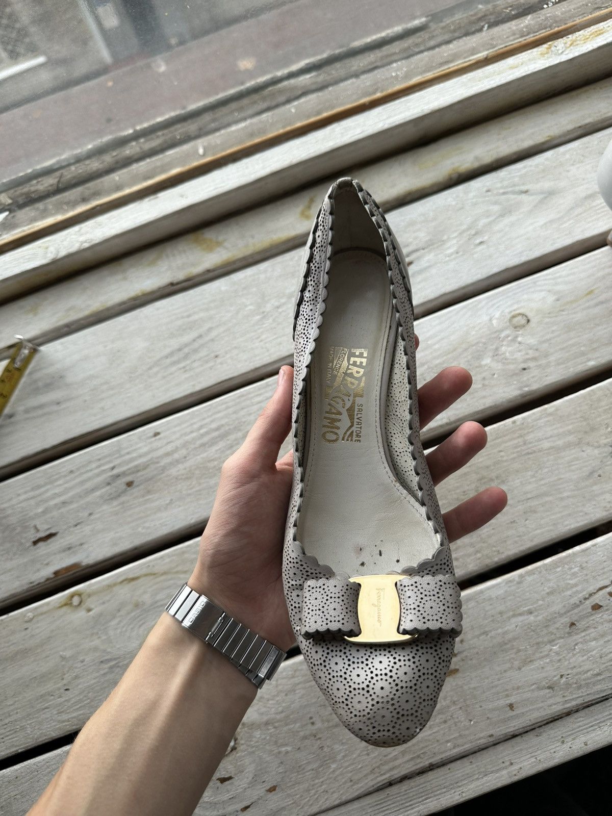 Salvatore Ferragamo RARE❗️Salvatore Ferragamo Women Shoes flats heels Size US 8 / IT 38 - 3 Thumbnail