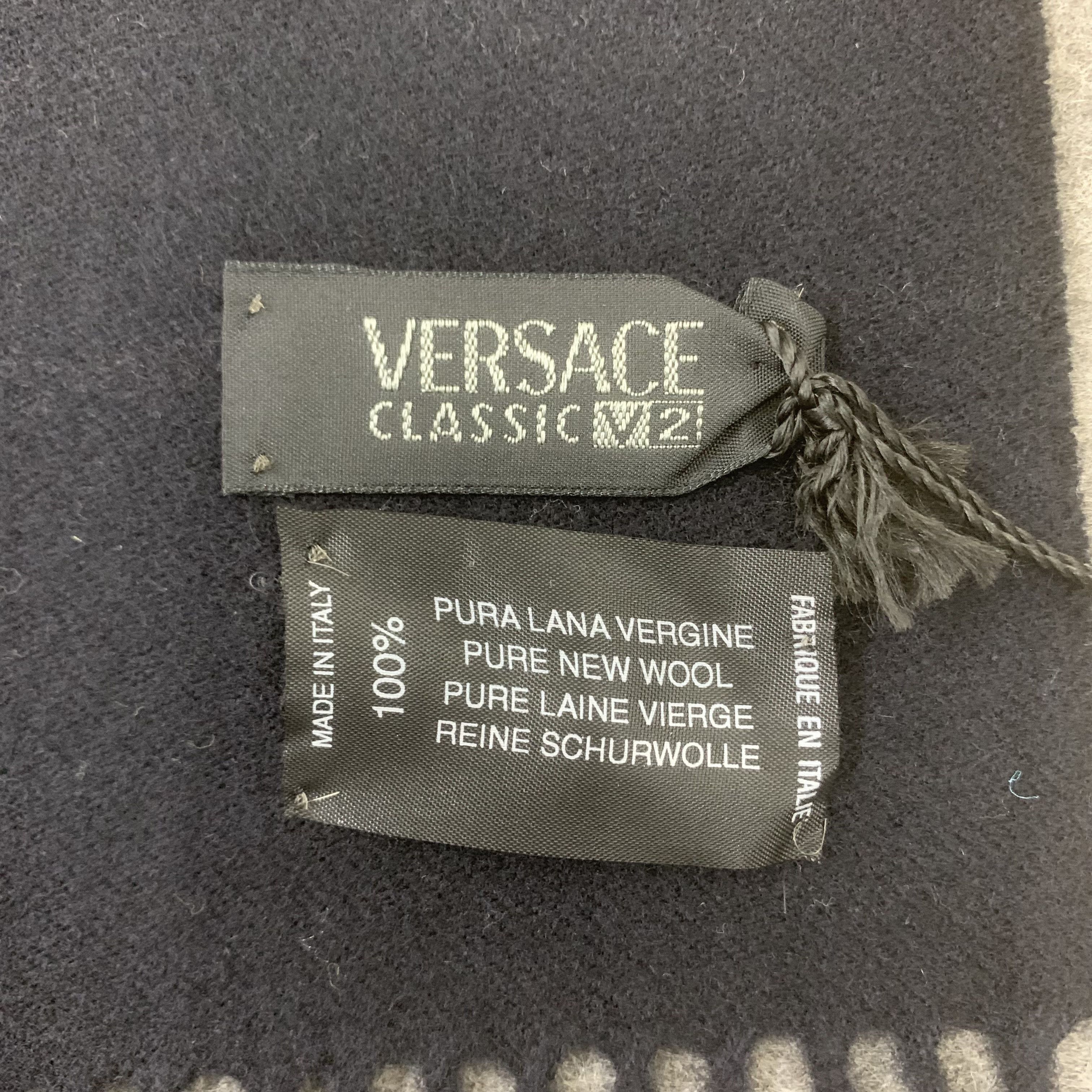 Versace Versace Scarf Wool Muffler Neck Wrap BL9275 Size ONE SIZE - 6 Thumbnail