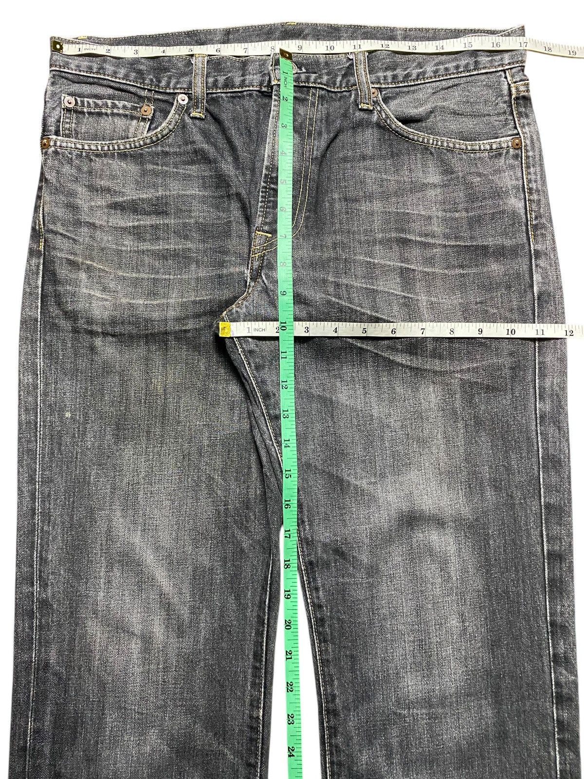 Japanese Brand Vintage Uniqlo Black Denim Distressed Loose Jeans Size US 34 / EU 50 - 12 Thumbnail
